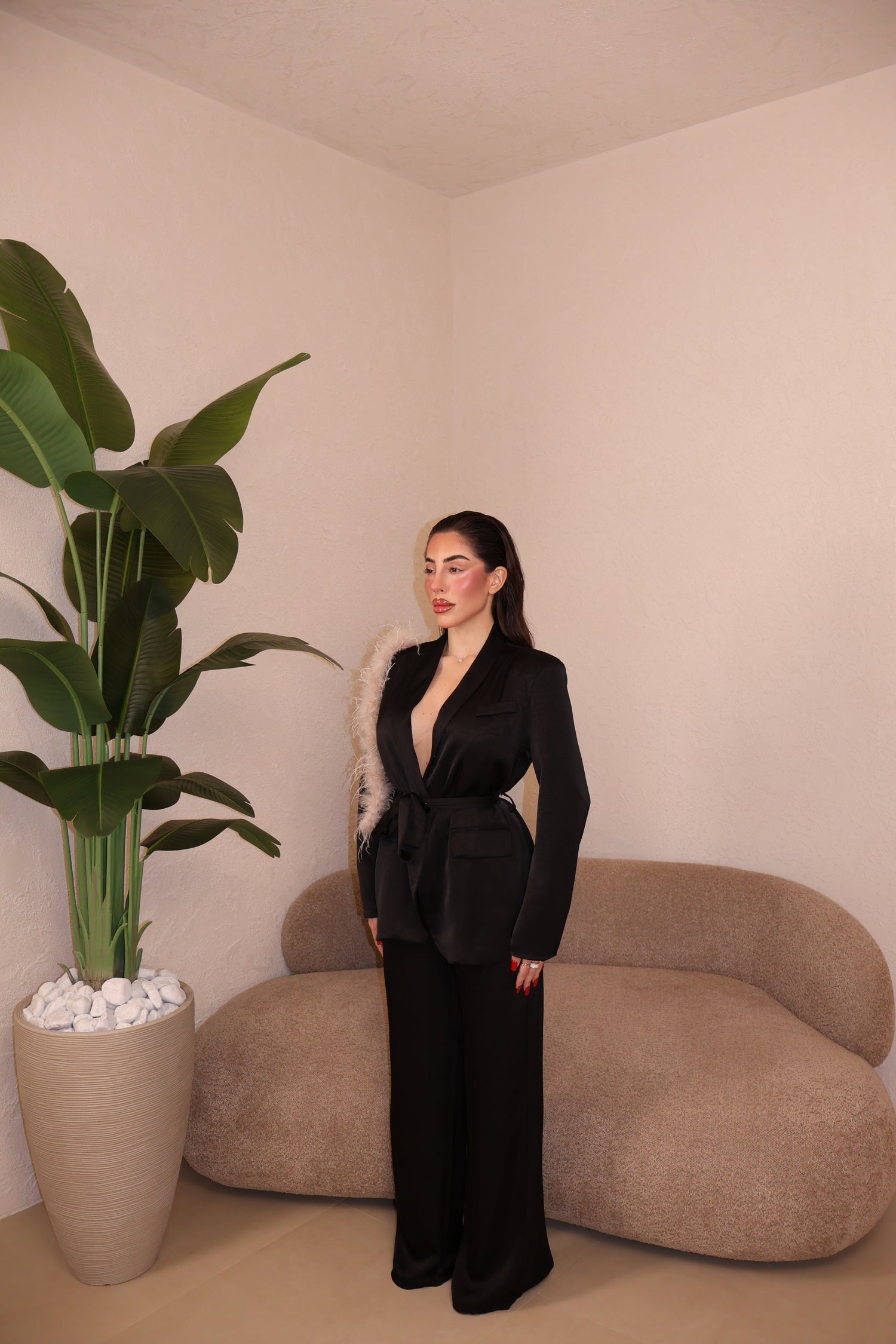 Tailleur Piuma black