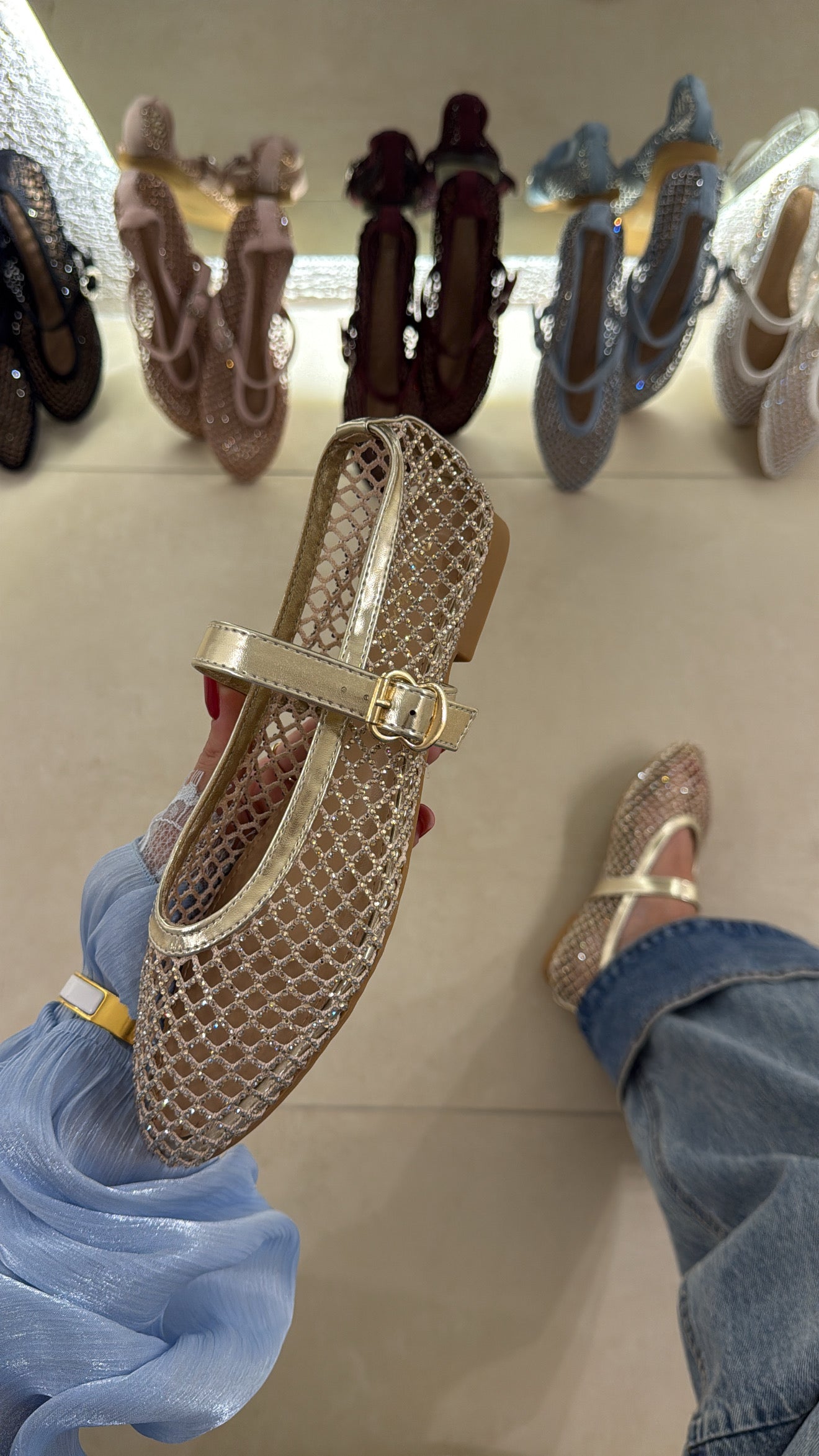 Ballet Flats gold