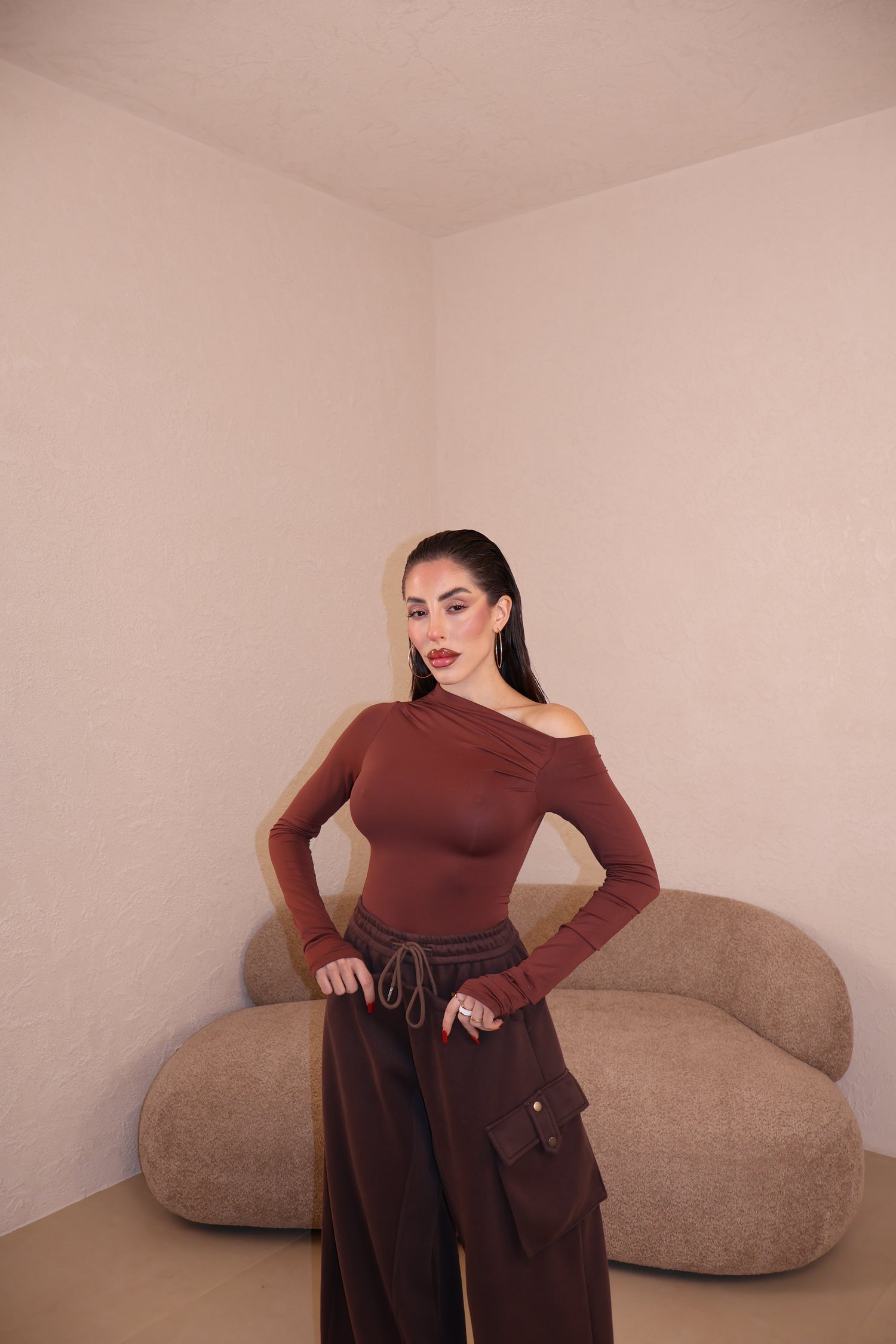 Maglia Kim chocolate