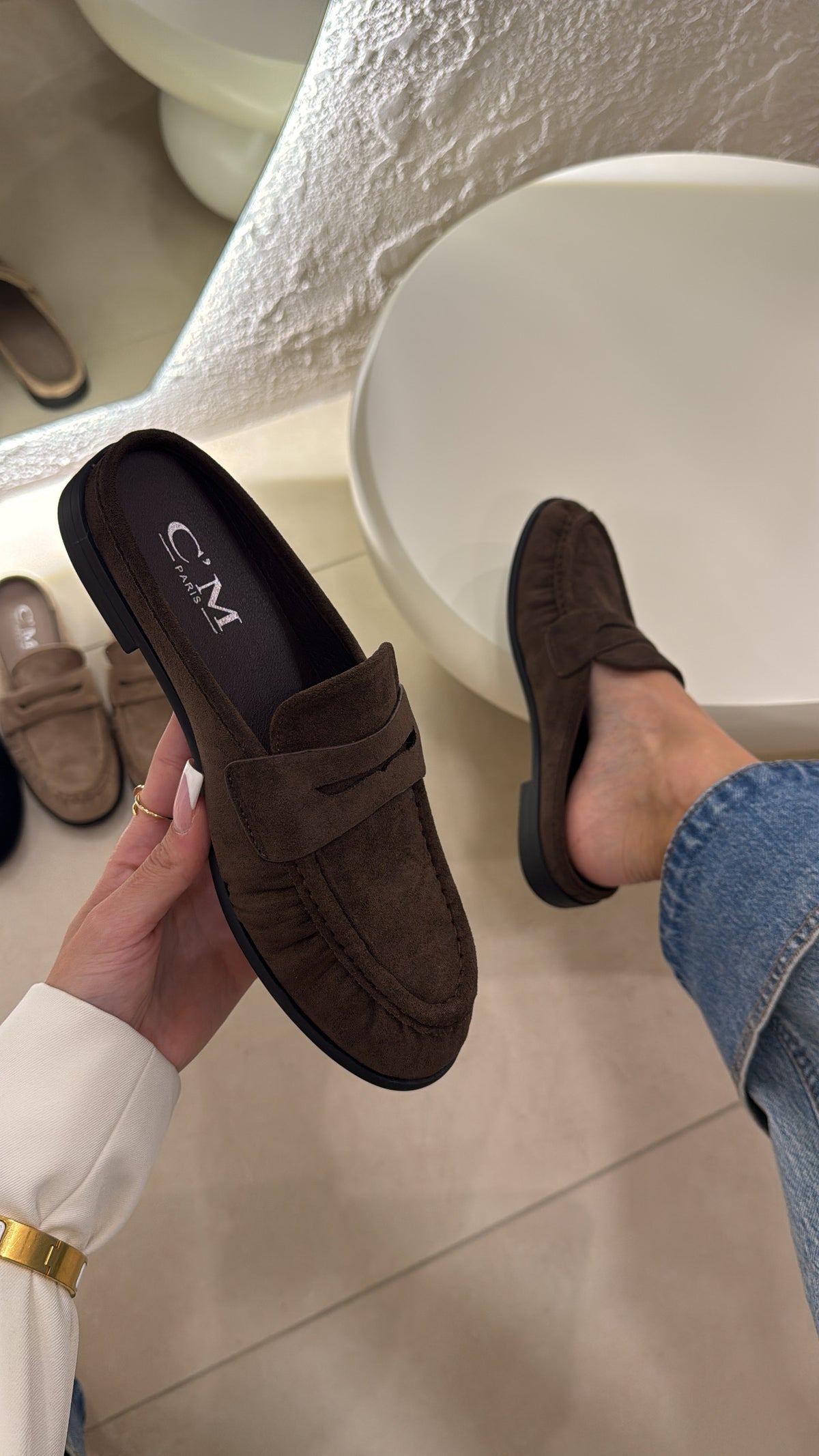 Mocassini Paris Suede coffee