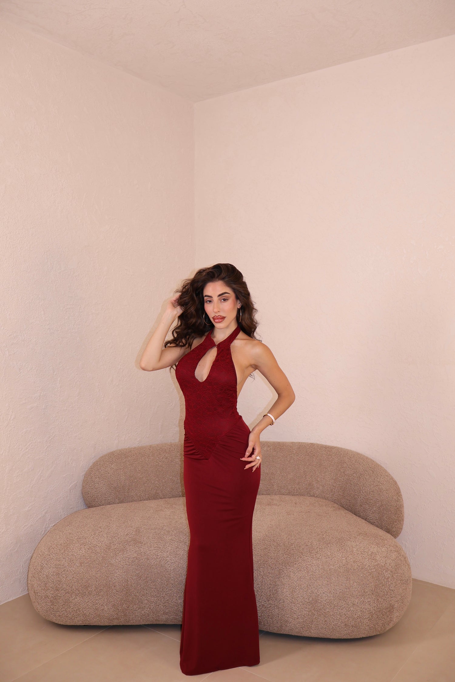 Abito Fox bordeaux