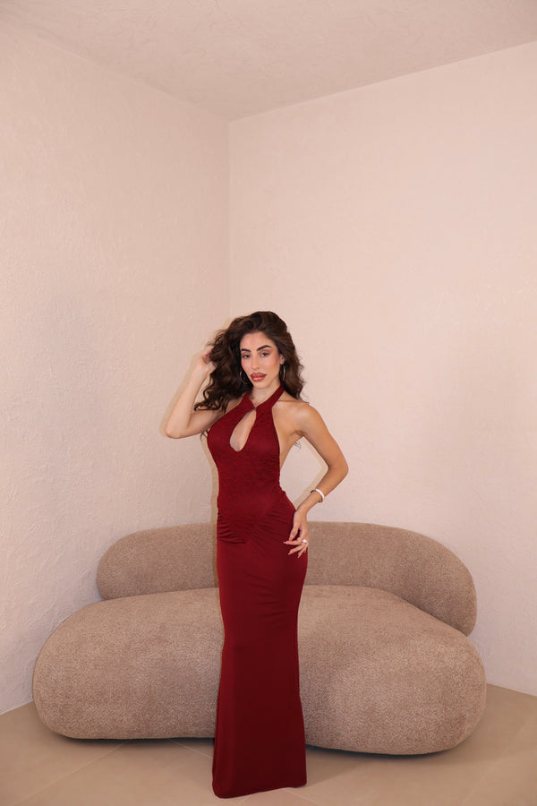 Abito Fox bordeaux
