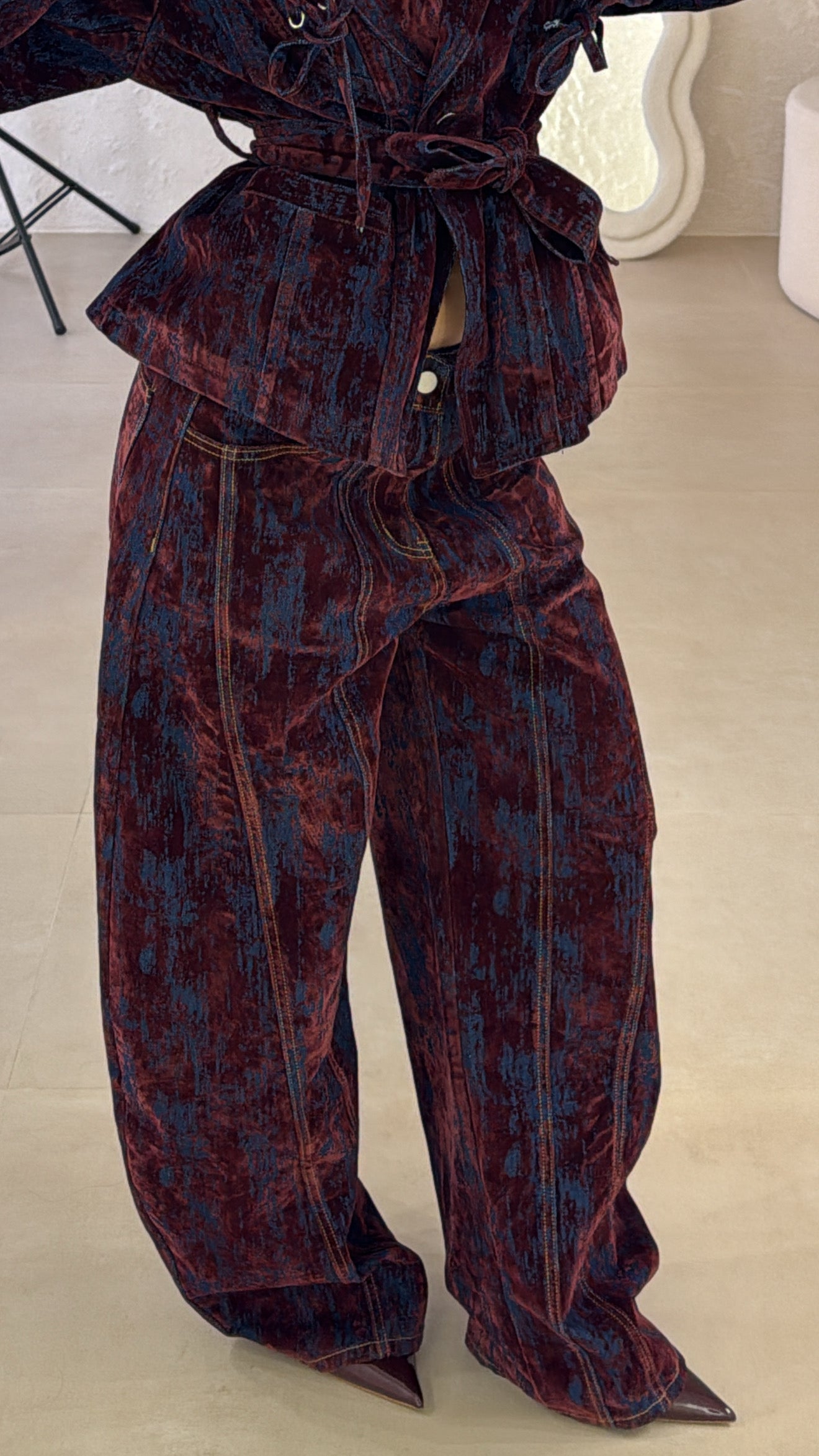 Jeans Chenille 2.0 bordeaux