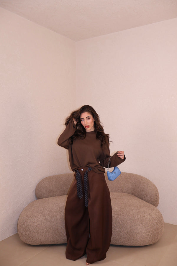 Pantaloni Balloon brown