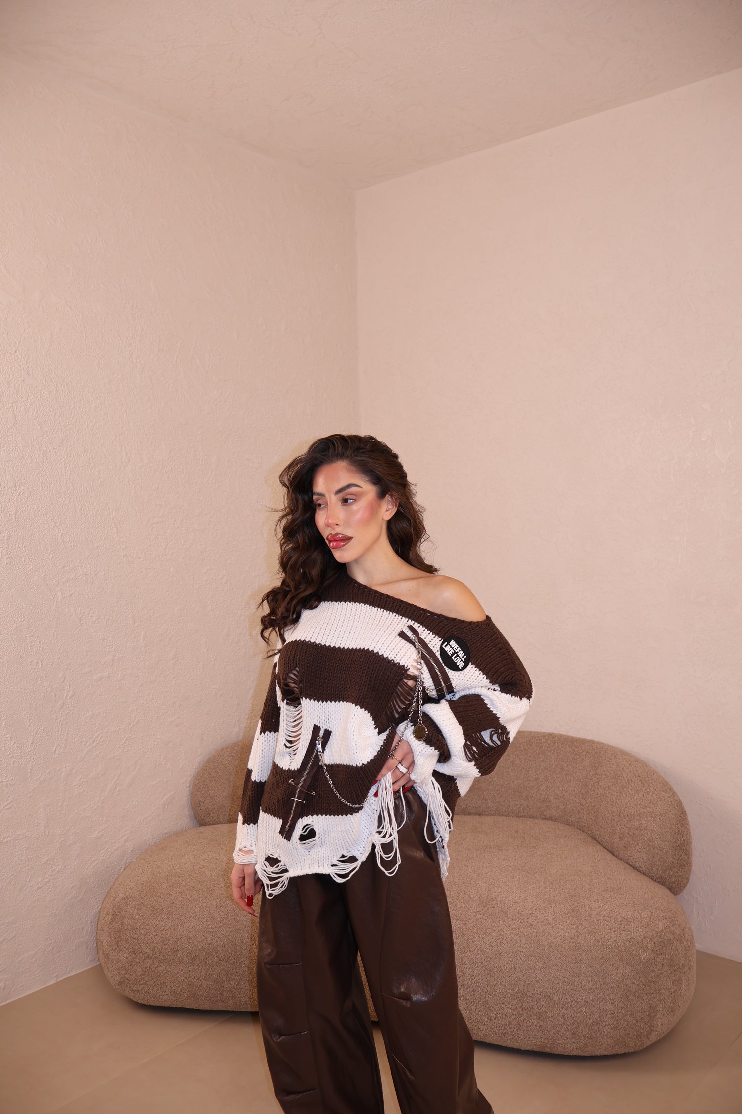 Pullover Chains choco