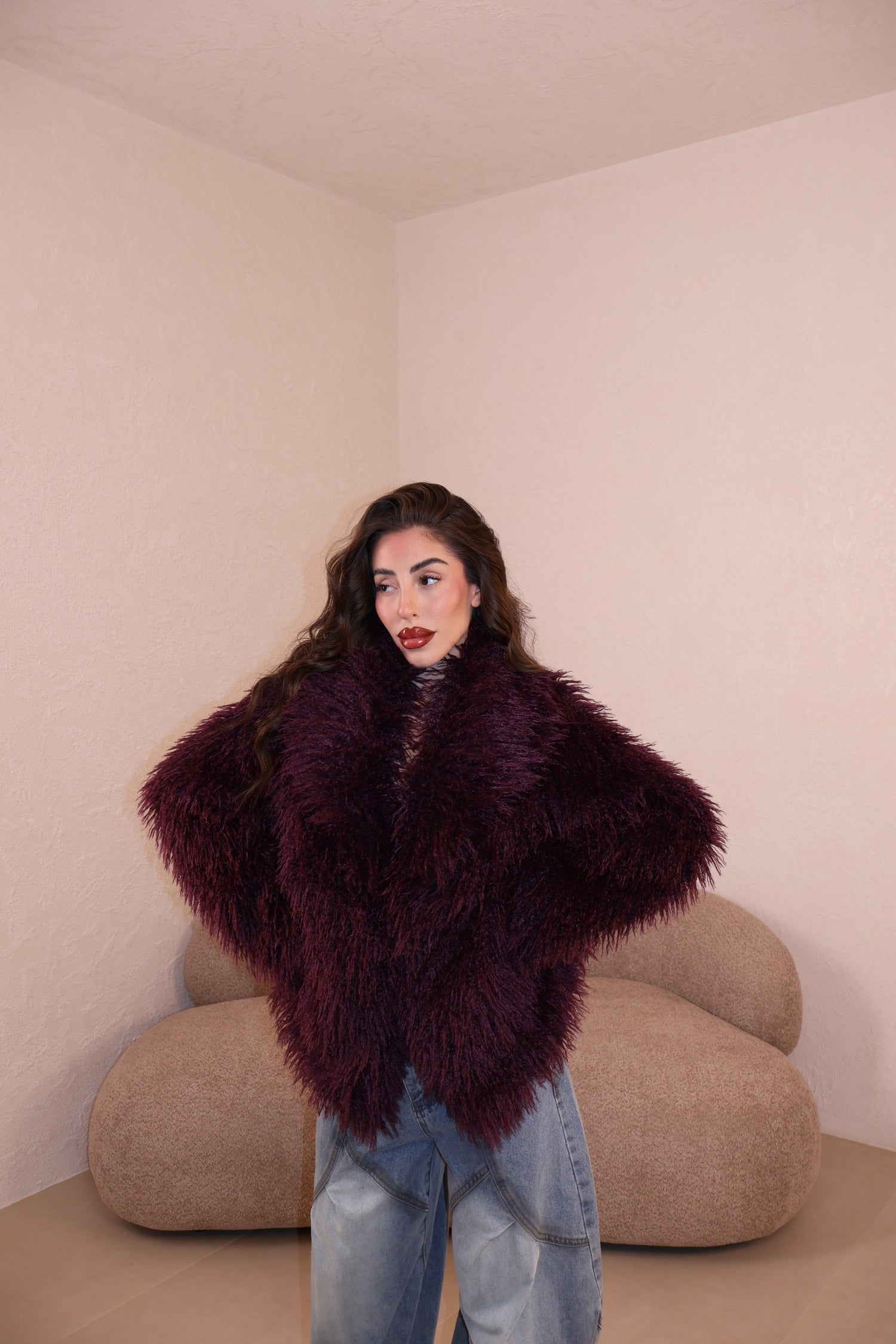 Pelliccia Azulk purple