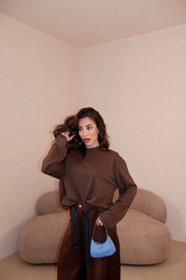 Maglia Maniche Lunghe choco