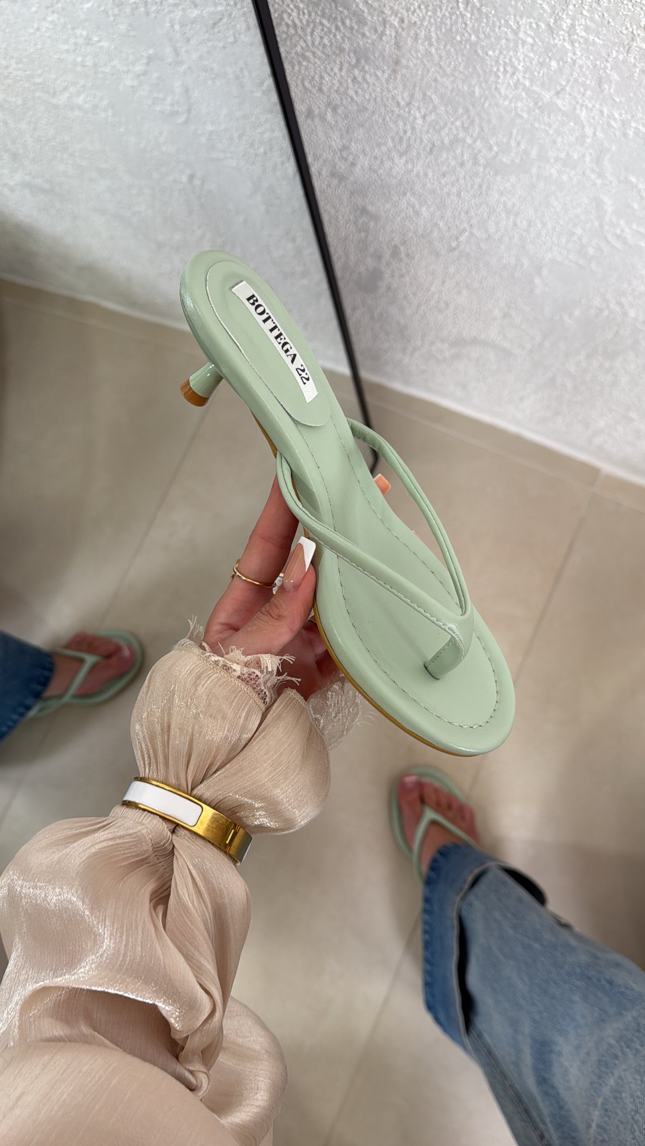 Infradito Kylie menta