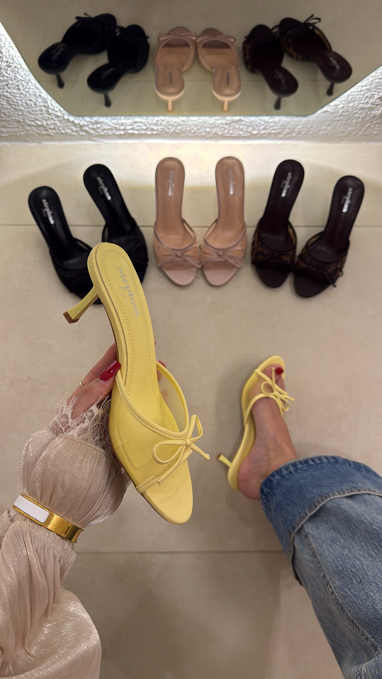 Mules Elisya jaune
