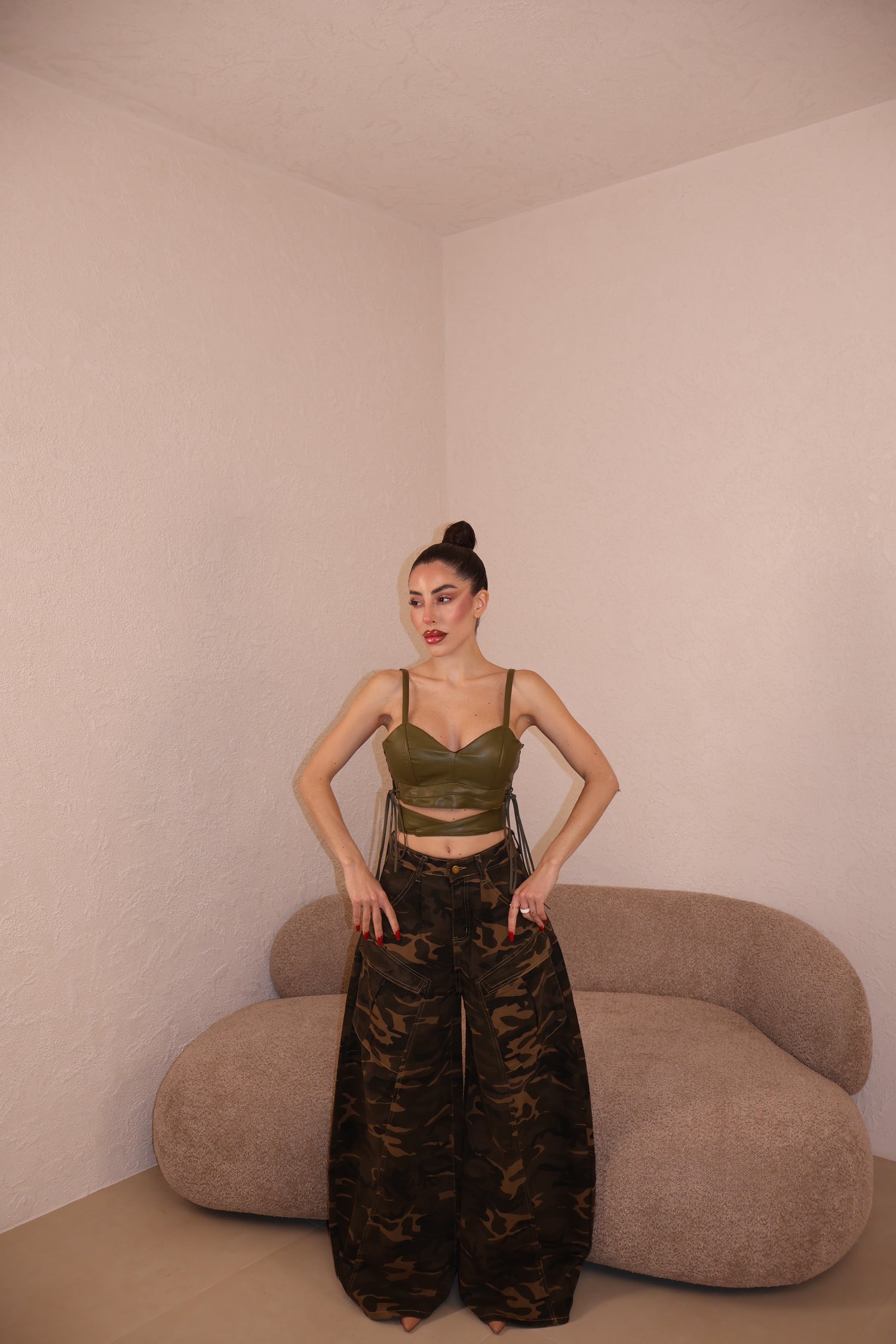 Jeans Balloon Cargo Army