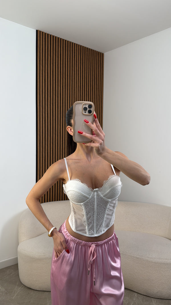 Corset Pizzo bianco