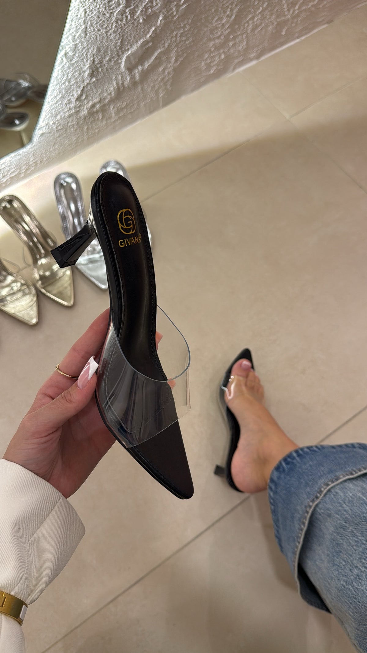 Mules Vinile black