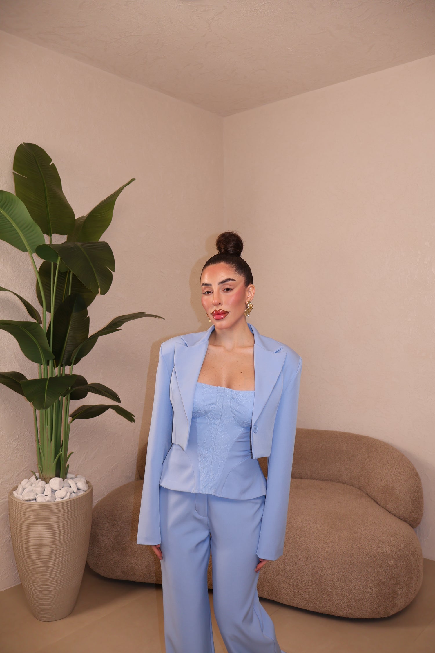 Tailleur Chic celeste