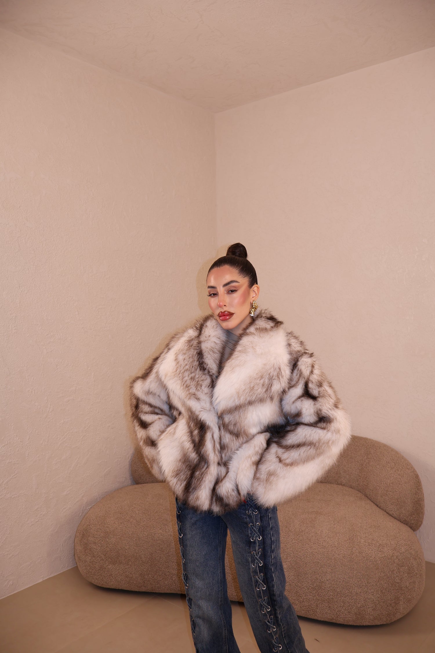 Pelliccia Moritz bianca