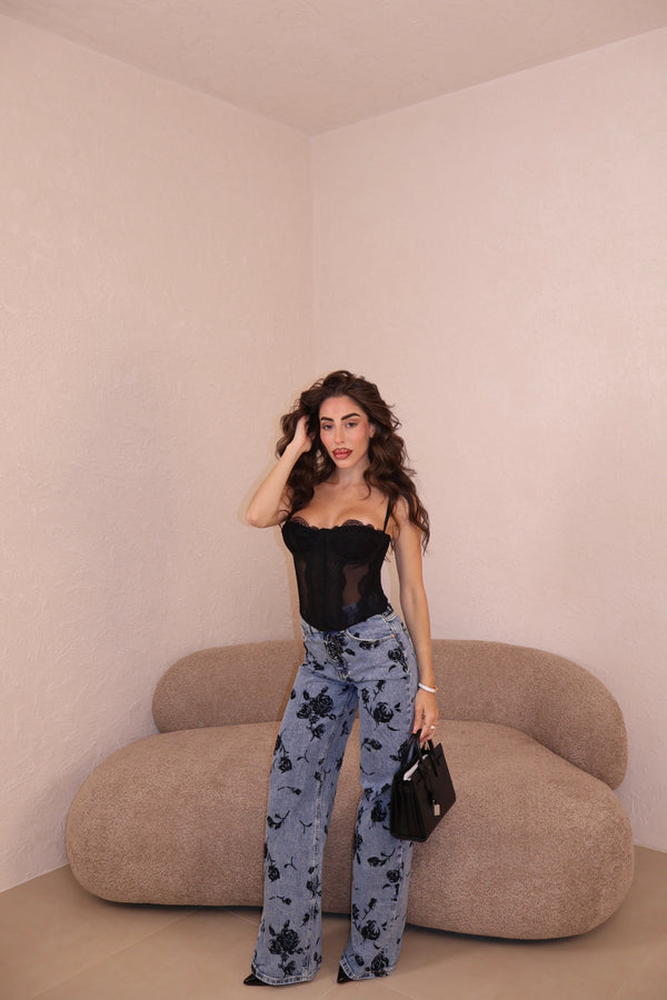 Jeans Rose black