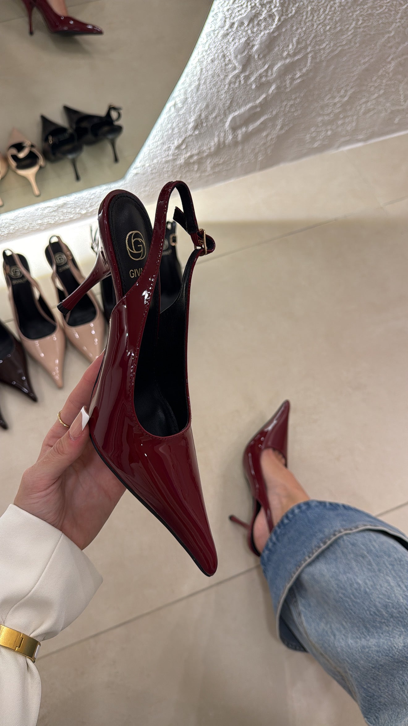 Décolleté Pumps bordeaux