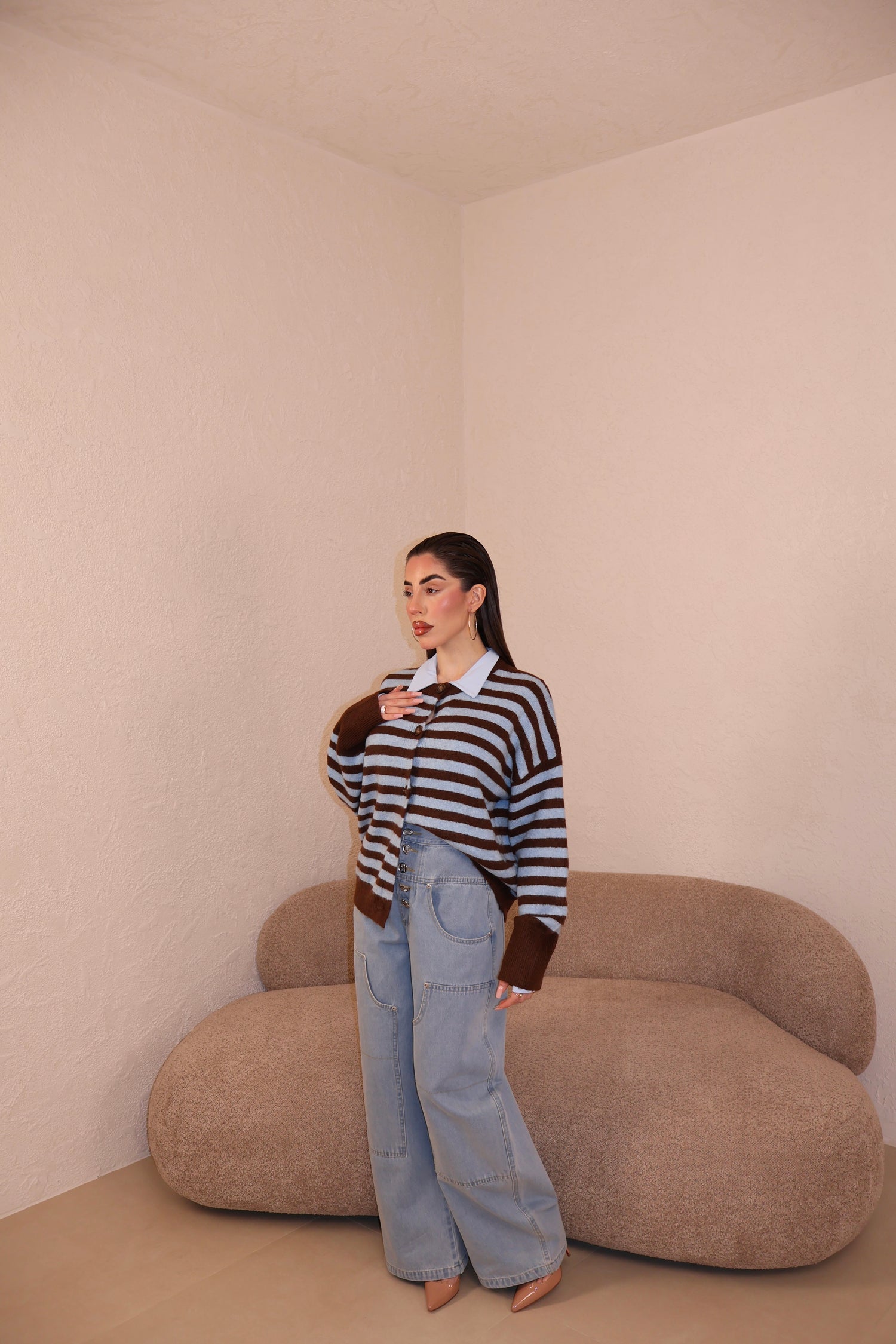 Cardigan Coffee Blue