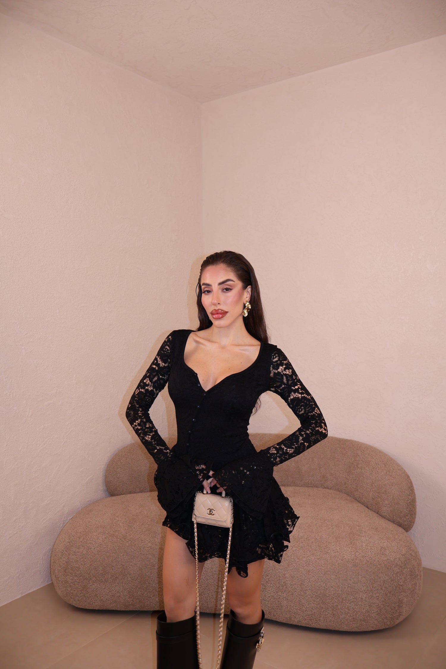 Abito Leonie Pizzo black