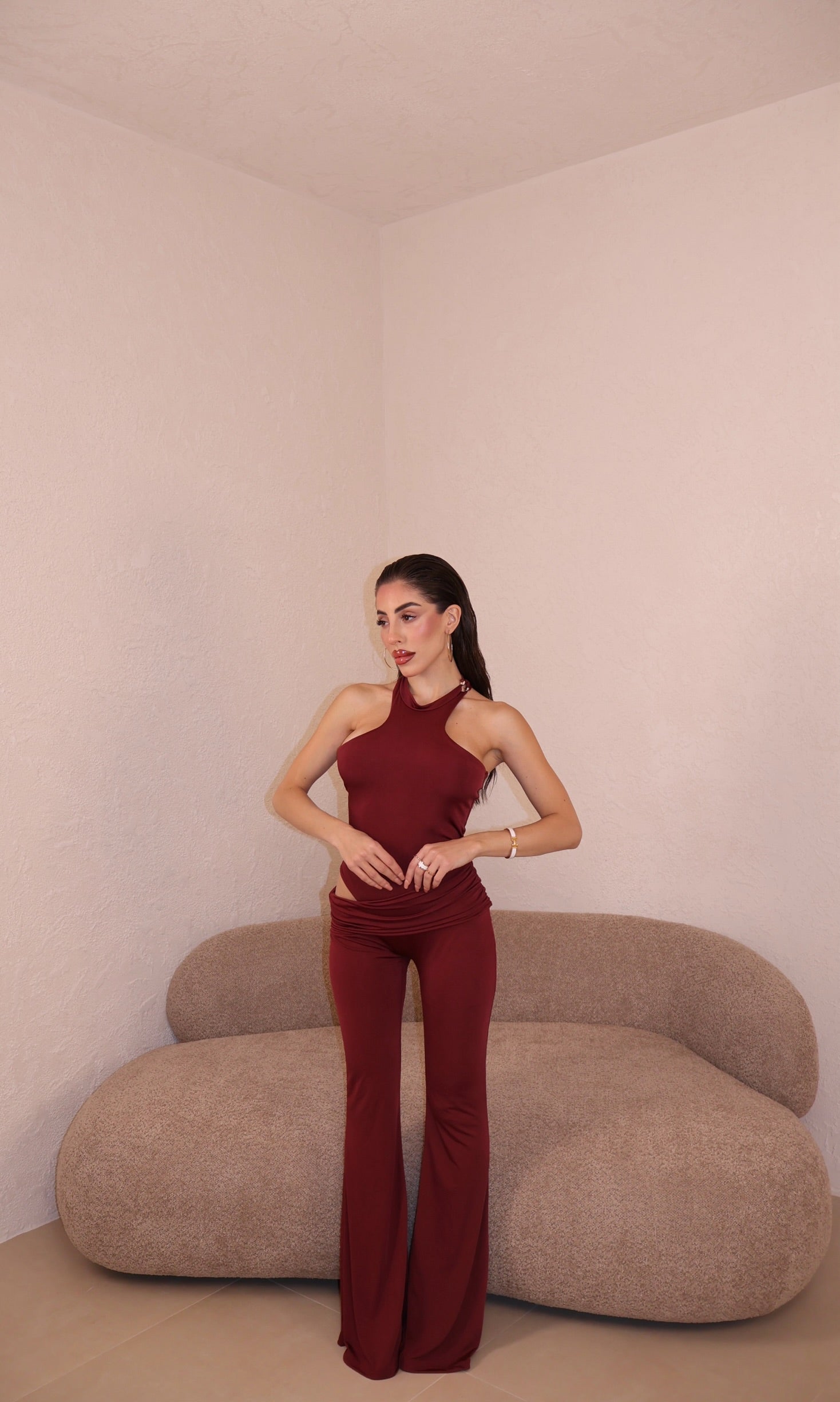 Jumpsuit Camila bordeaux