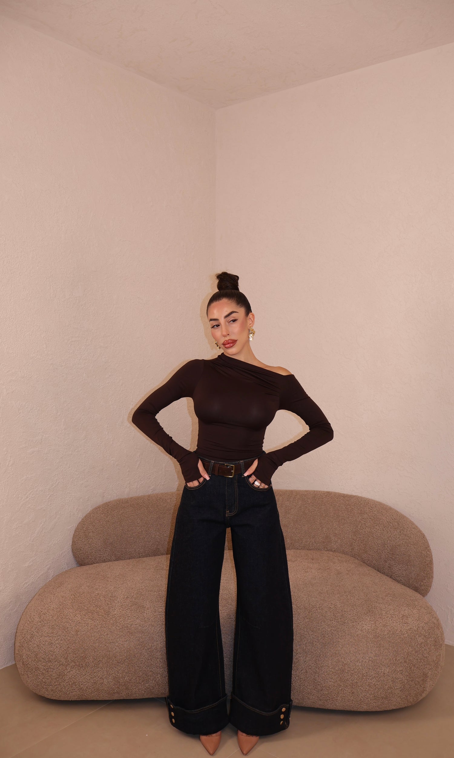 Jeans Piegone Denim scuro