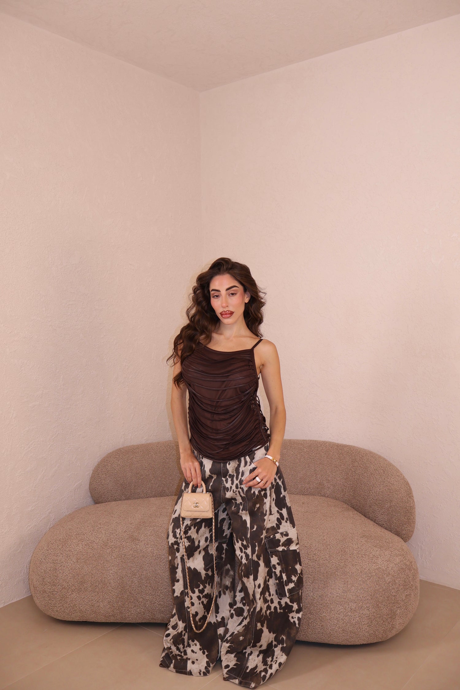 Jeans Balloon Cargo maculato