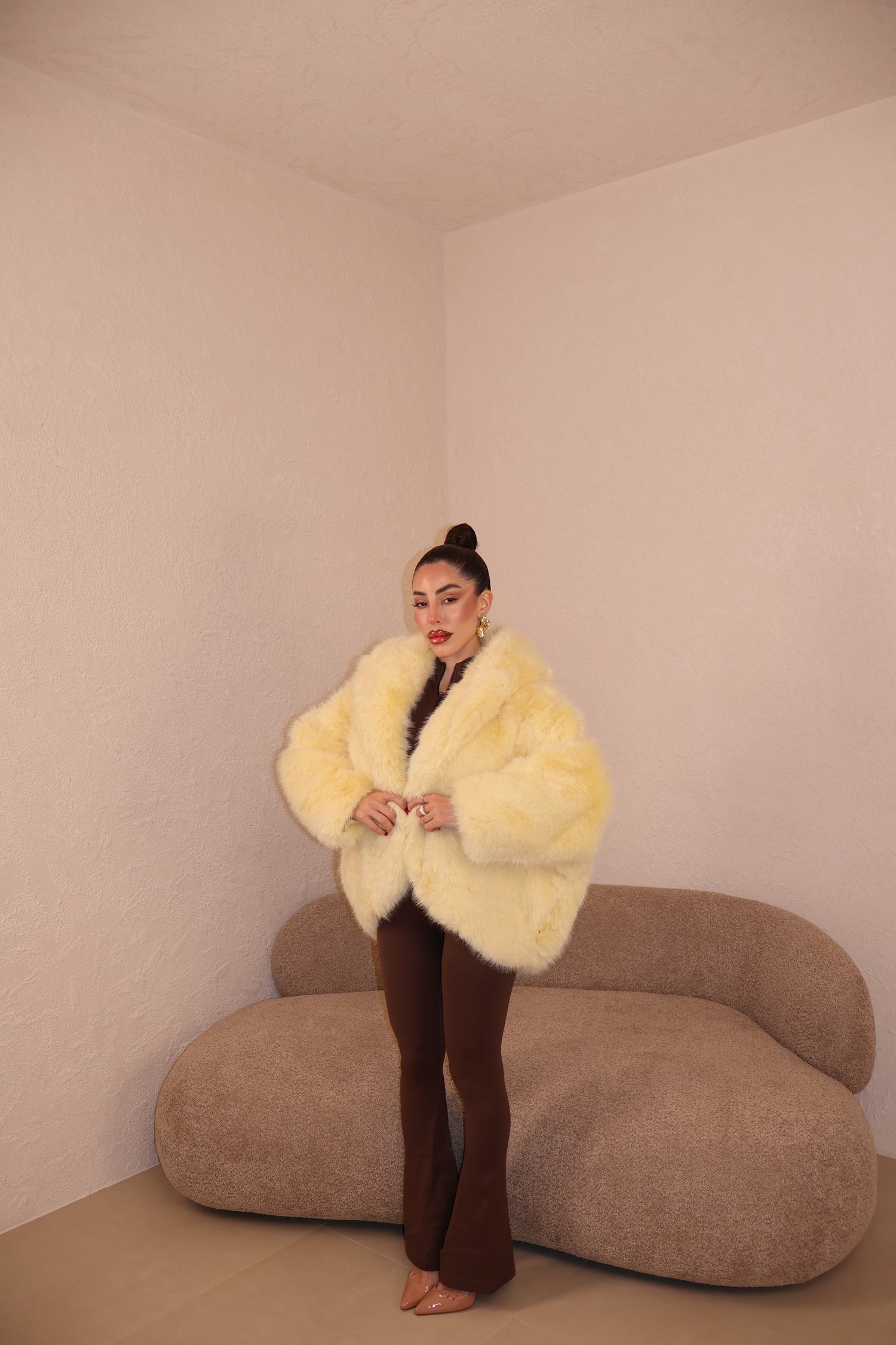 Pelliccia Roma jaune