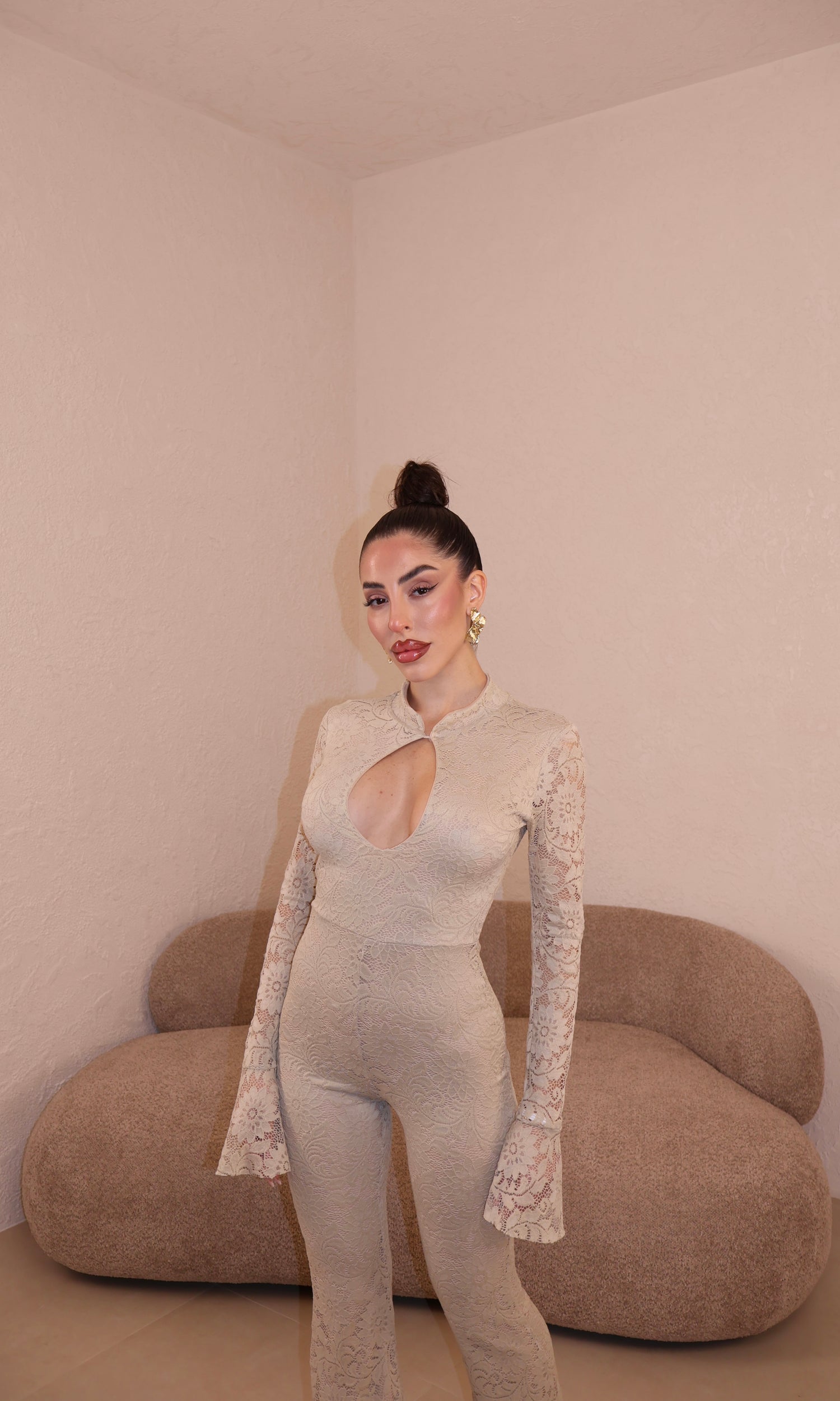 Jumpsuit Megan cream