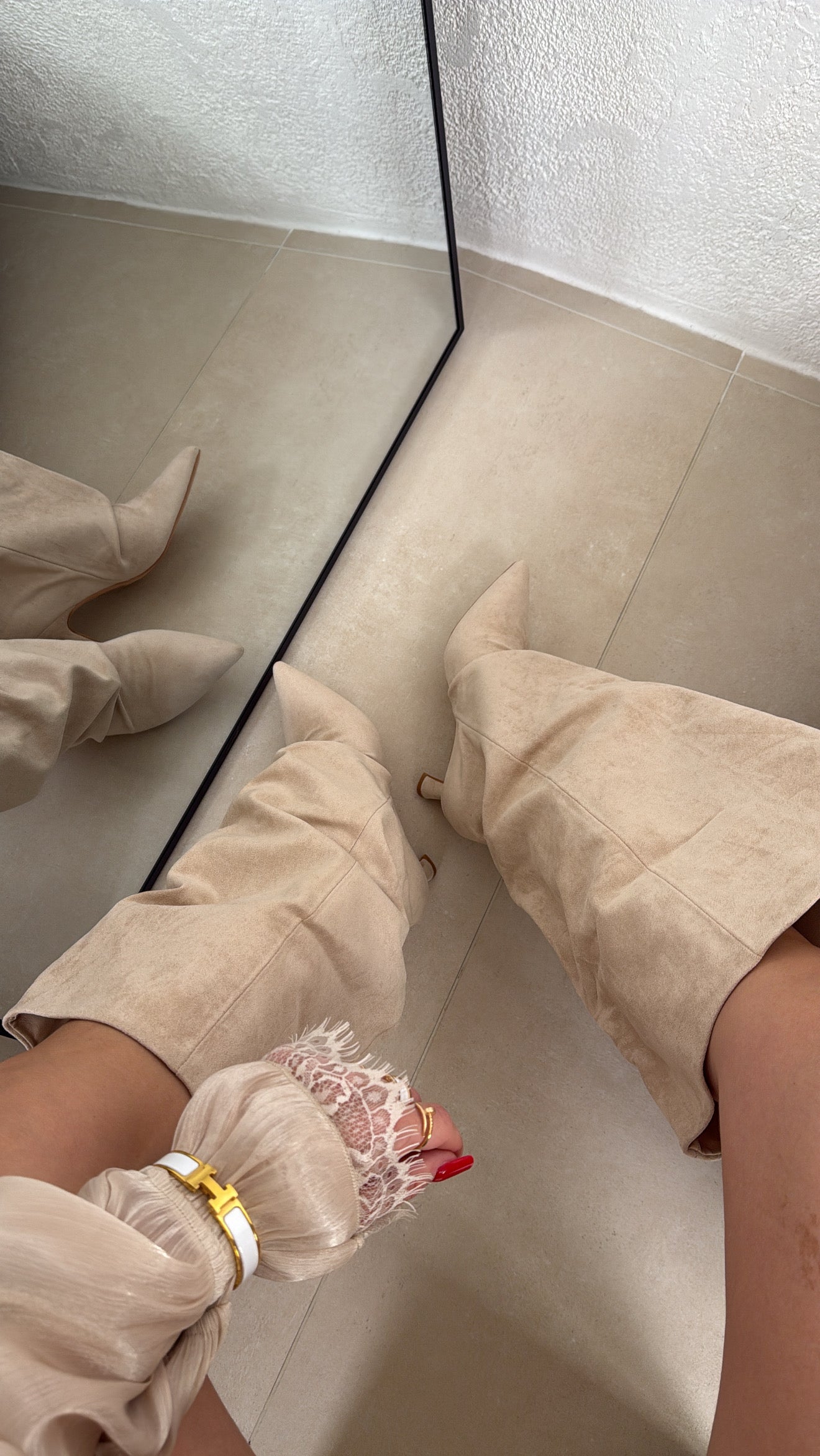 Stivali Wanda beige