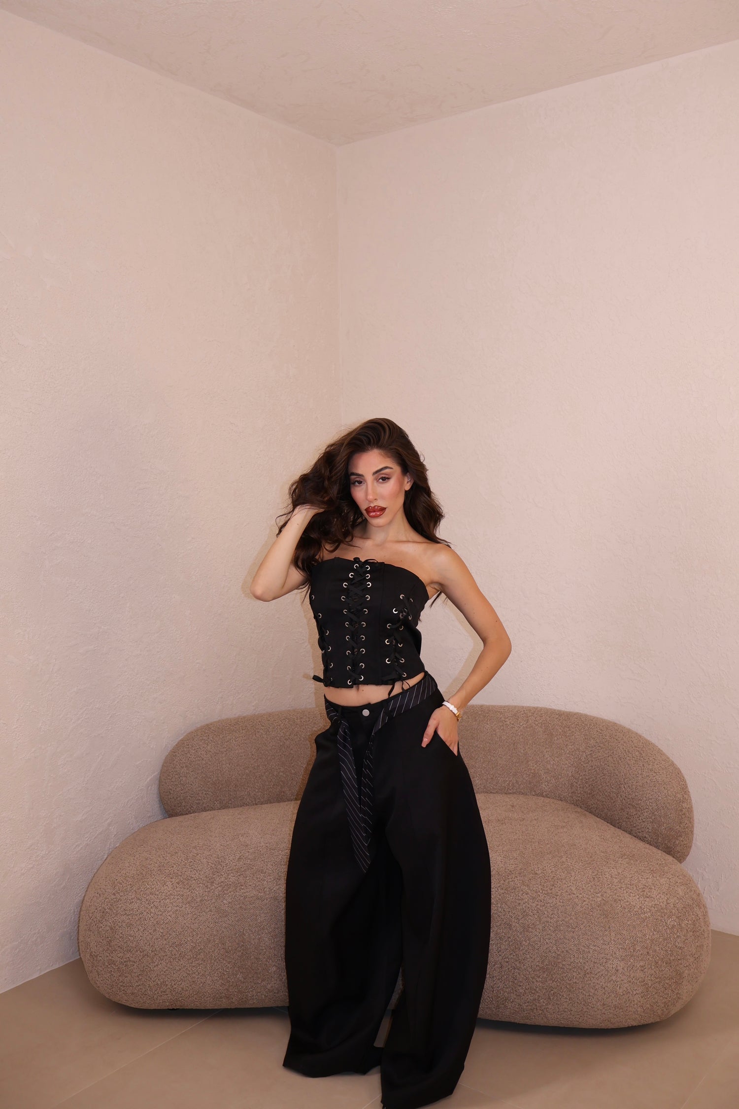 Pantaloni Balloon black