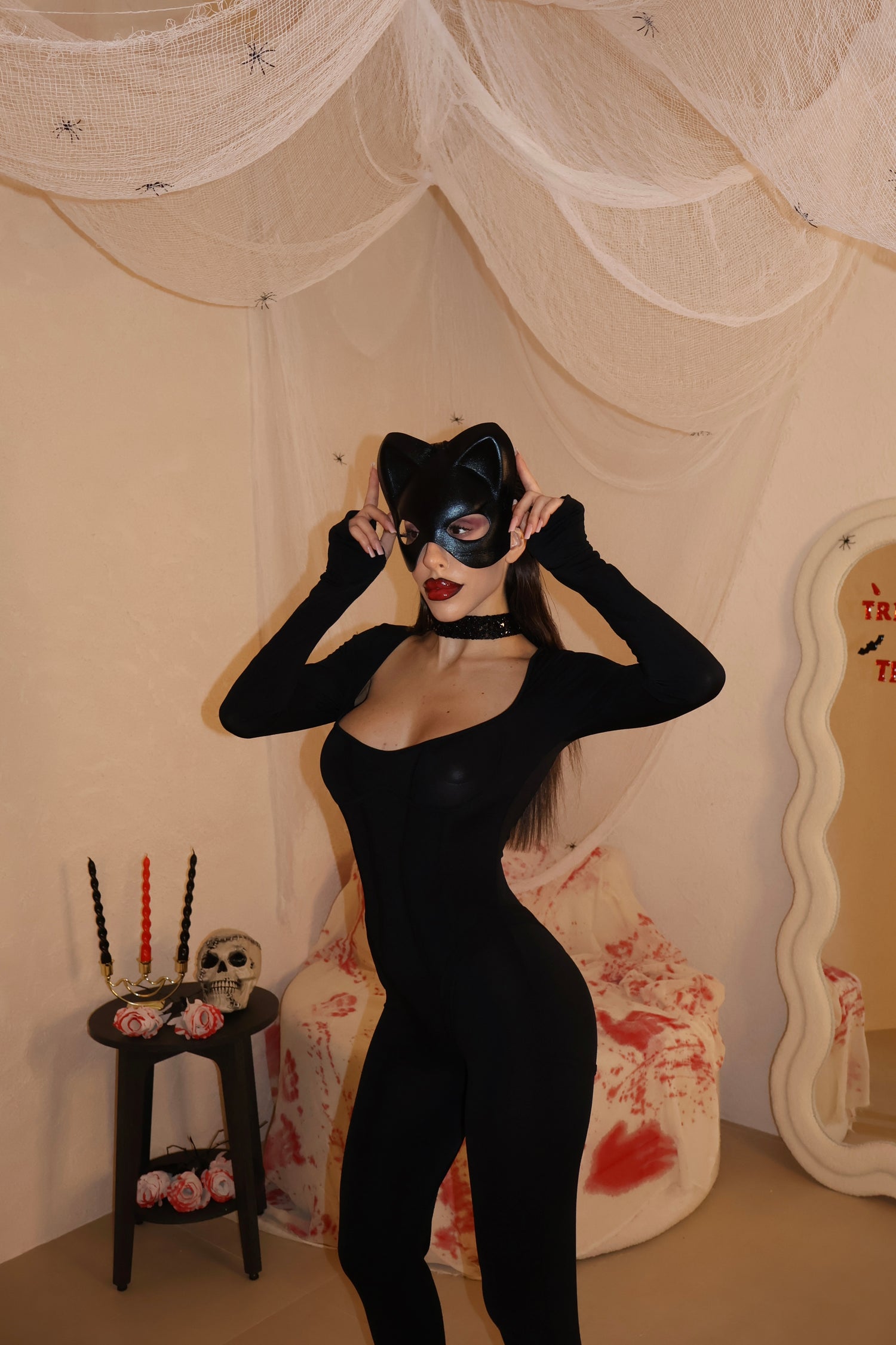 Jumpsuit Cat Woman black