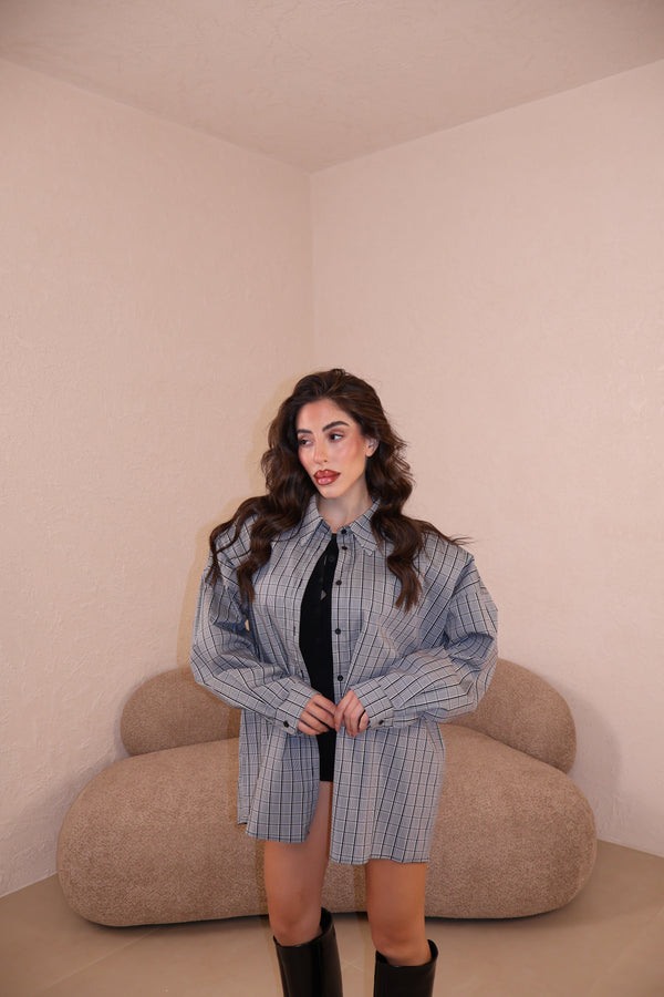Camicia Righe grey