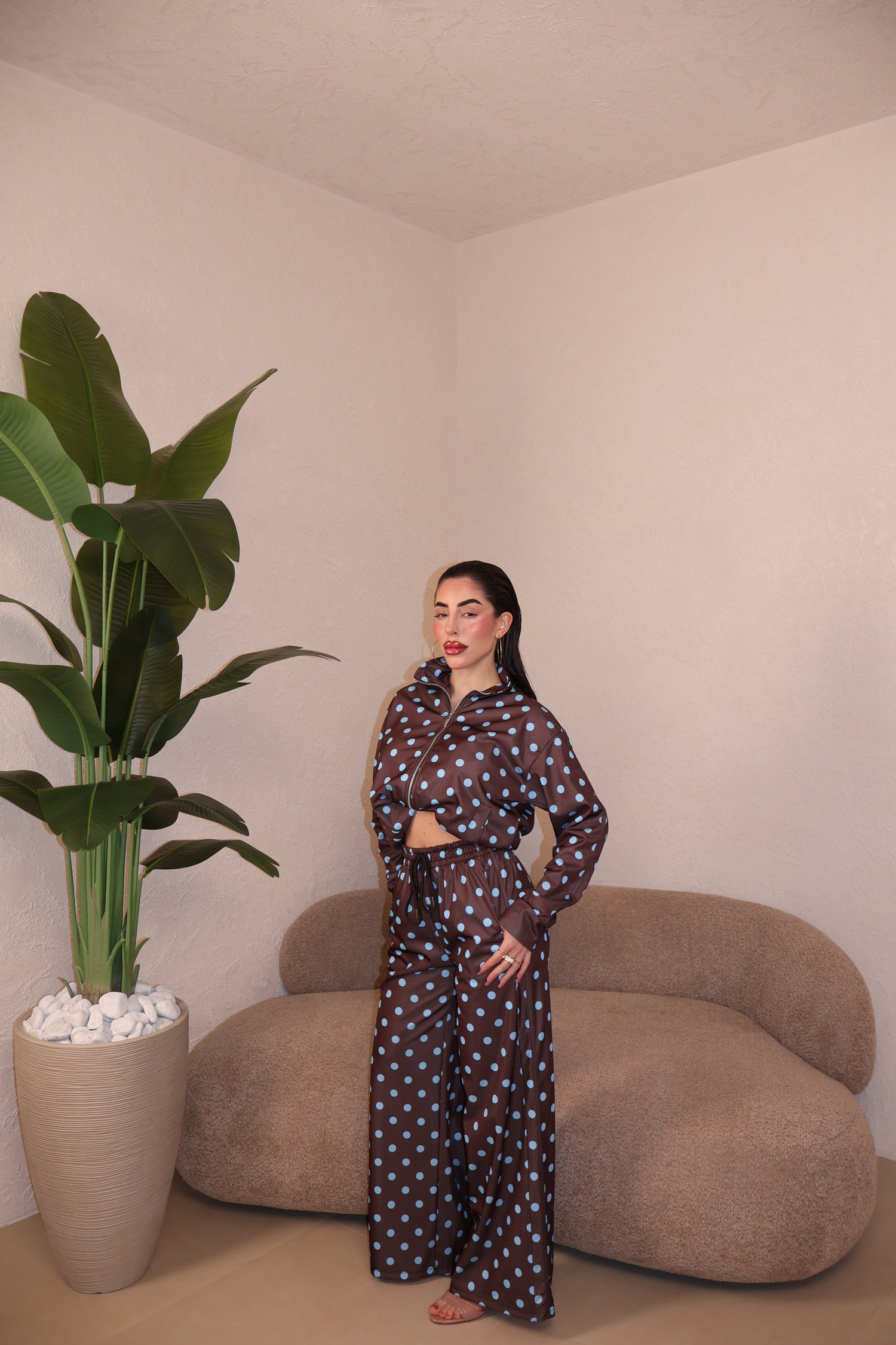 Co/Ord Tuta Pois choco