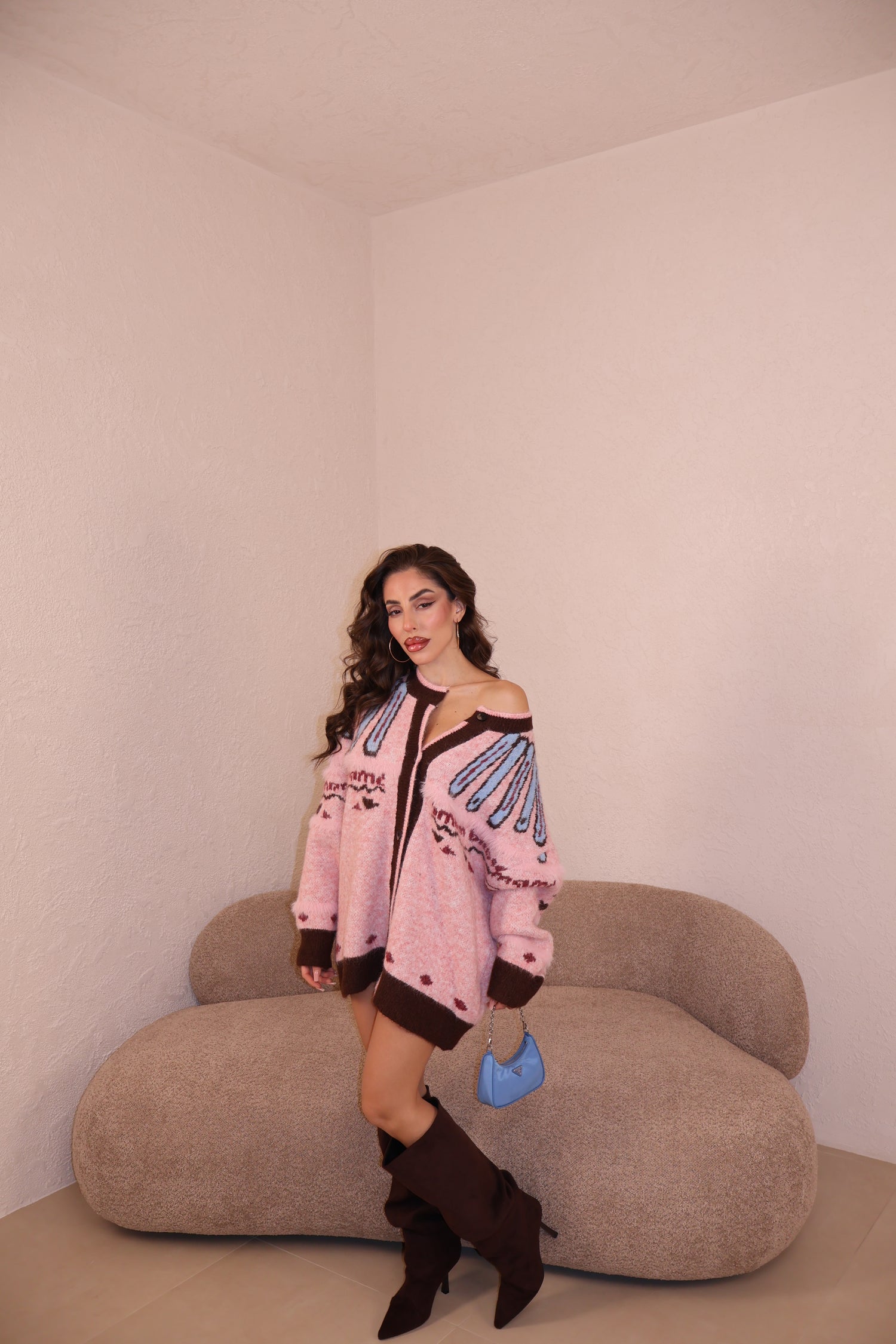 Cardigan Over Hannah