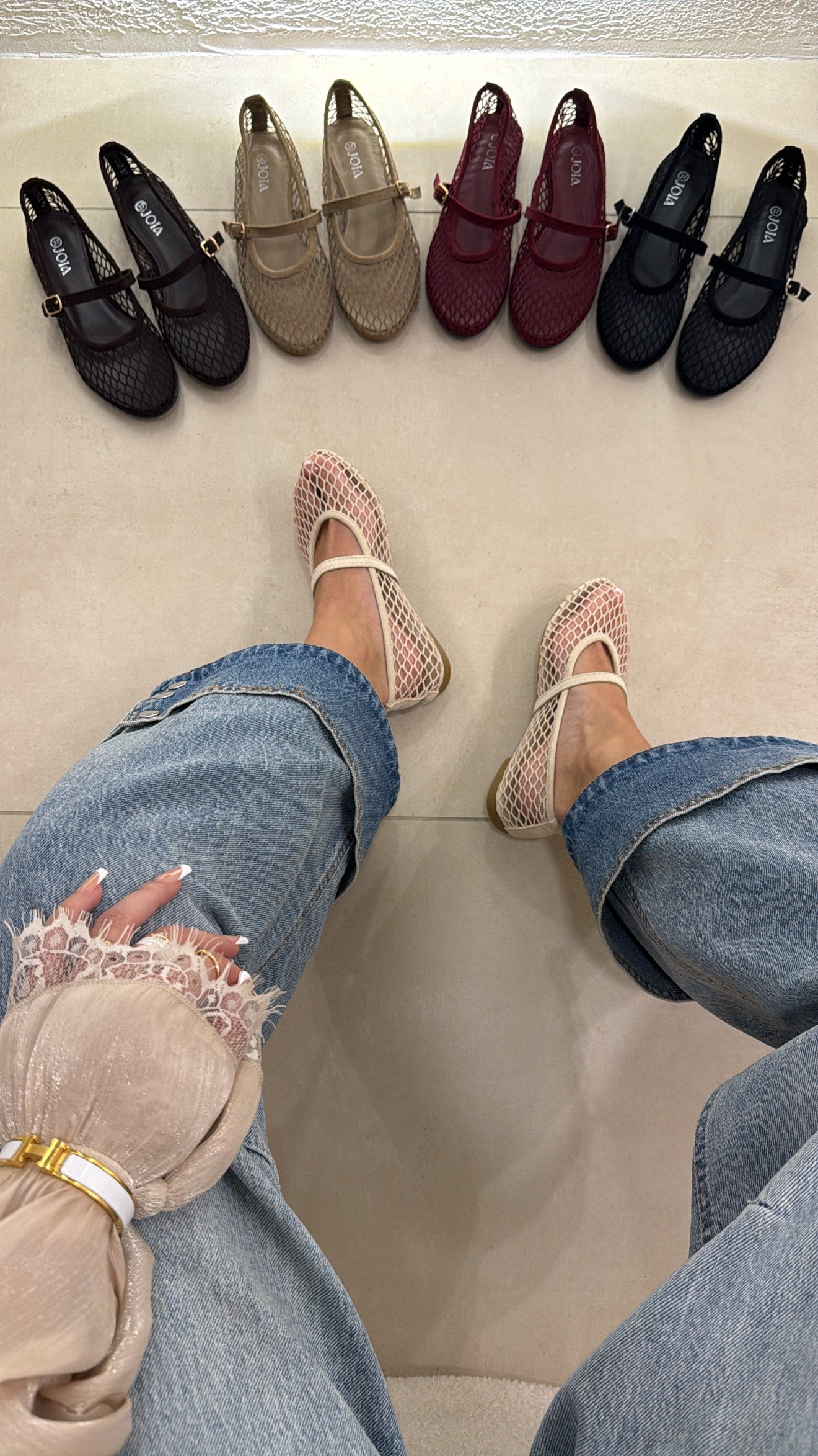 Ballet Rete beige