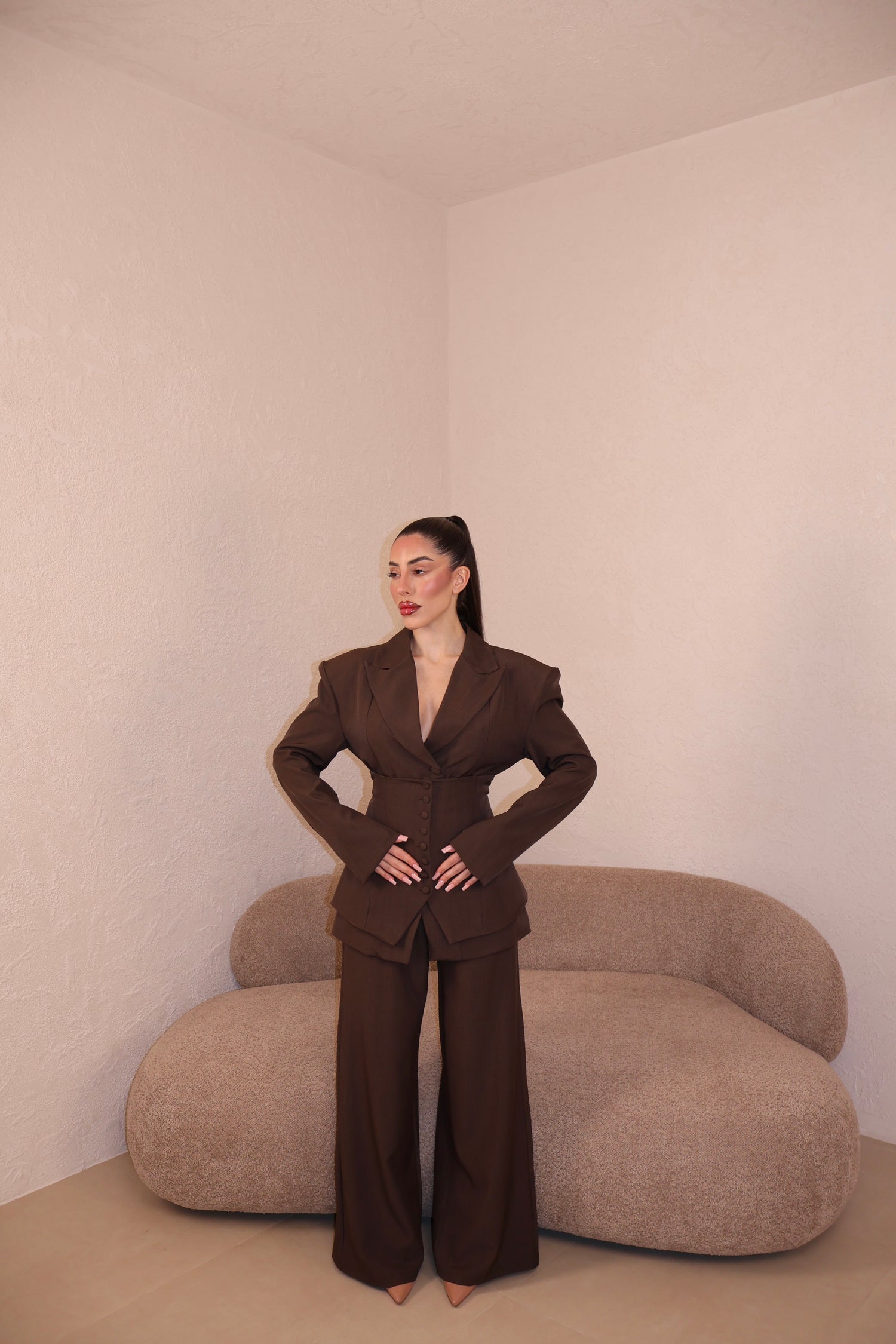 PRE-ORDER Tailleur Bustier choco