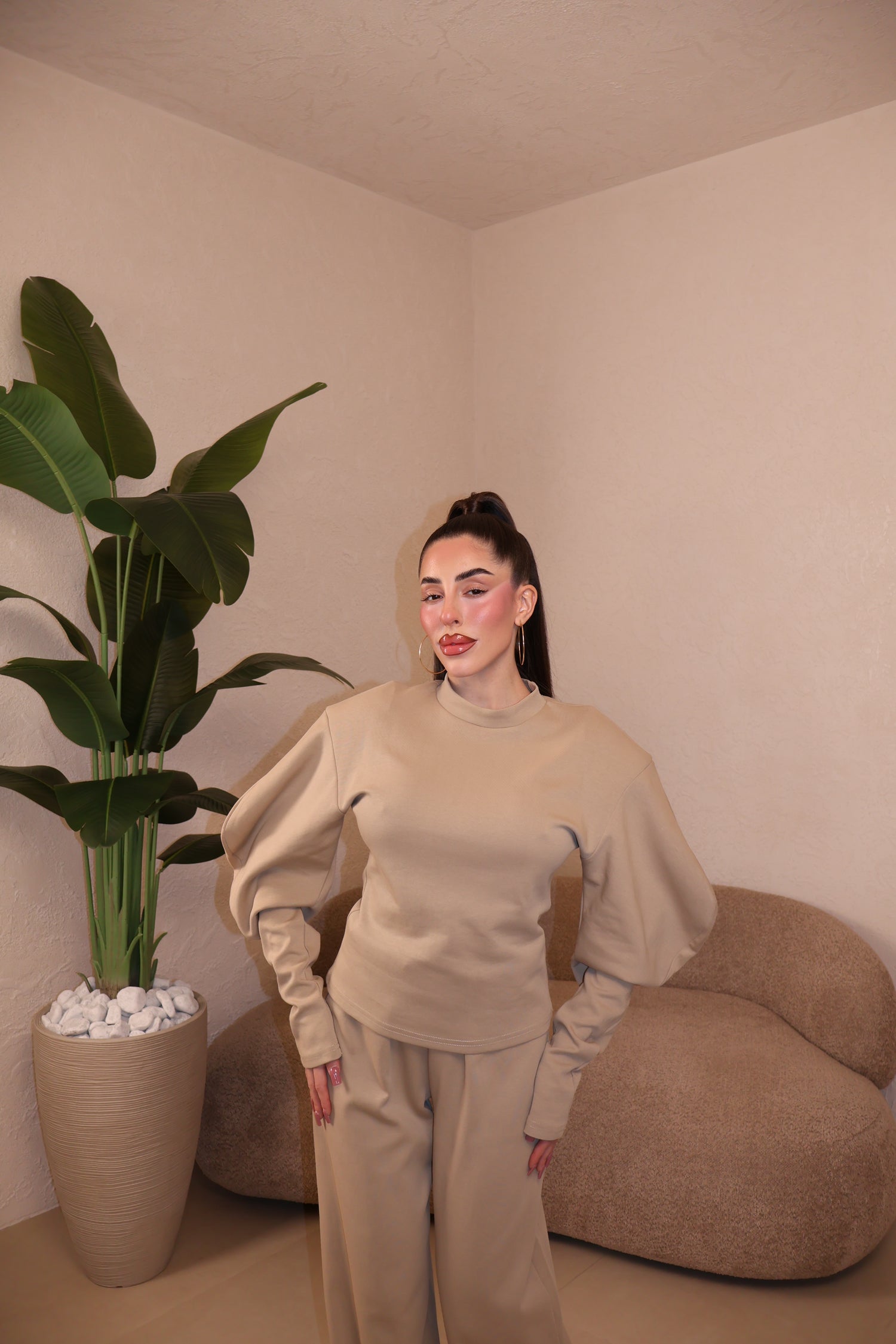 Co/Ord Tuta Chloé beige