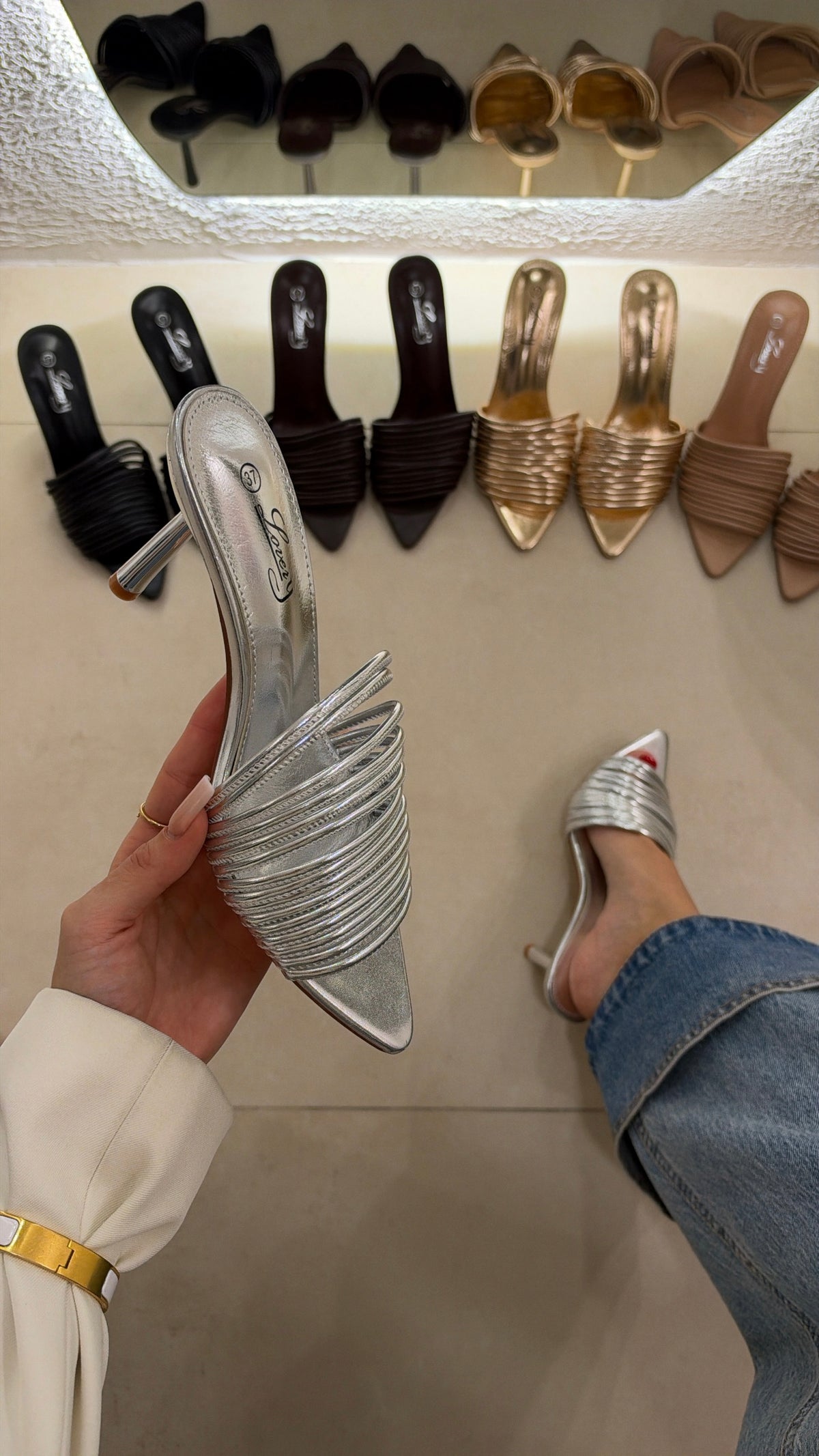 Mules Simmi silver
