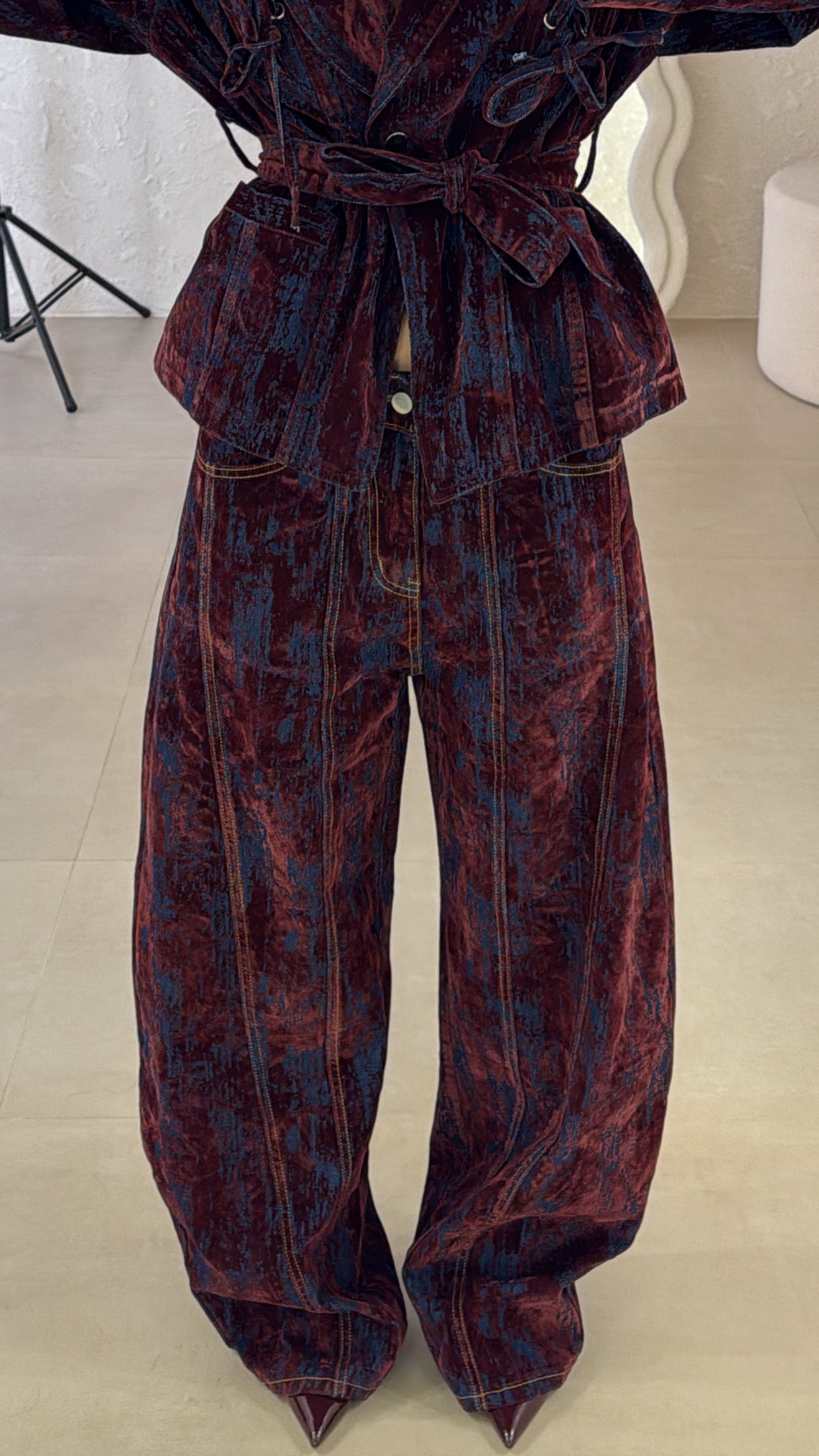 Jeans Chenille 2.0 bordeaux
