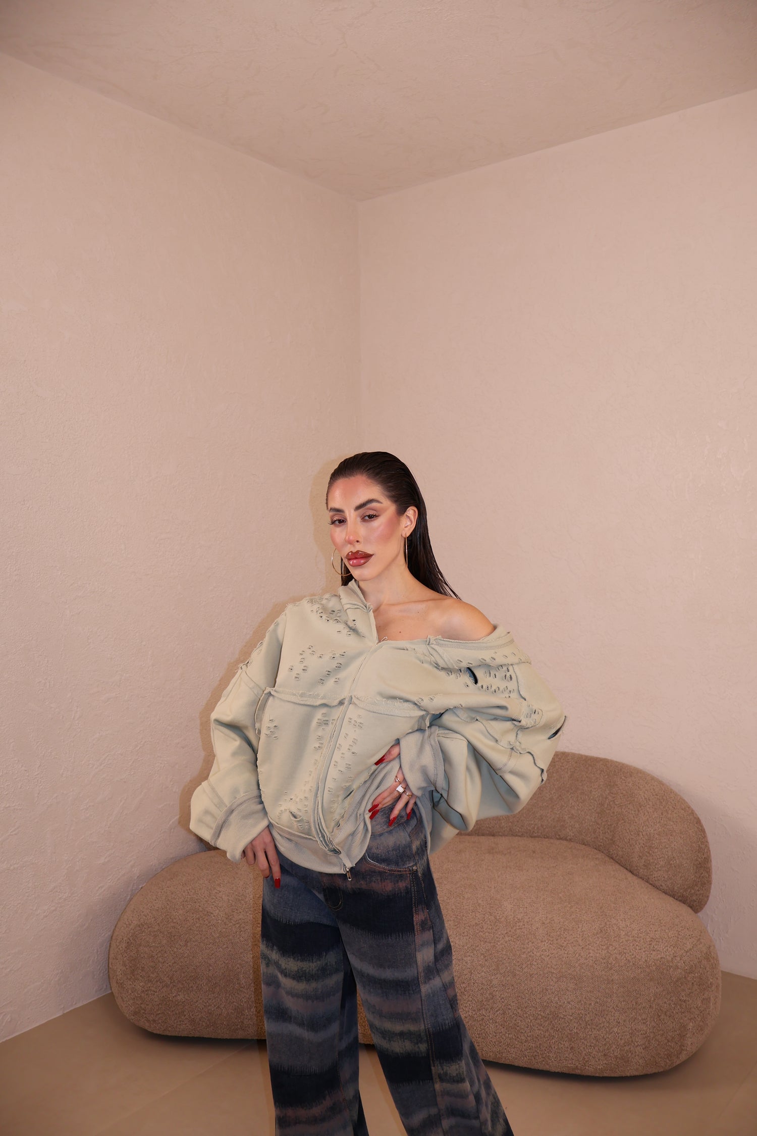 Felpa Breaking menta