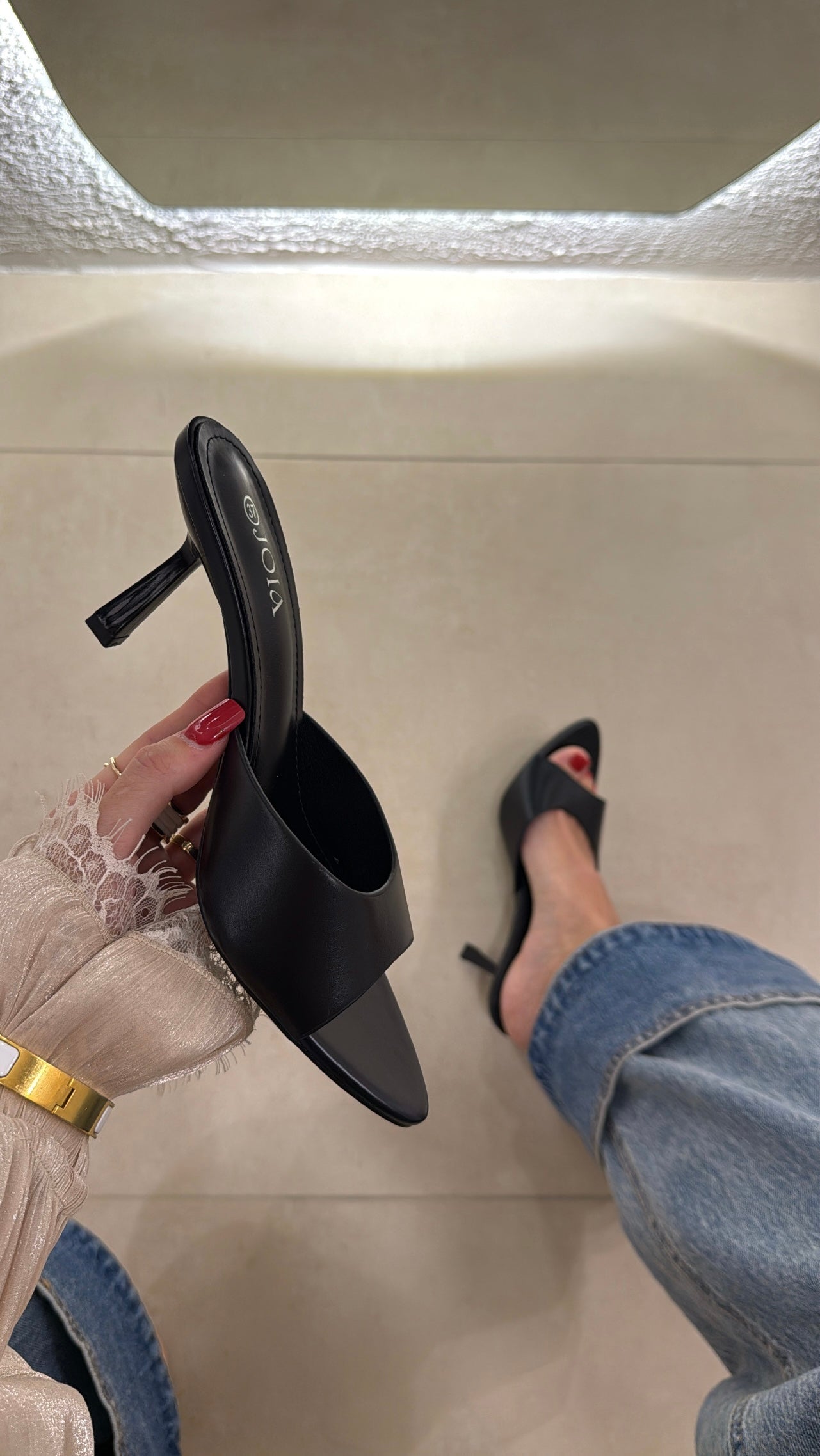 Mules Nina Similpelle black