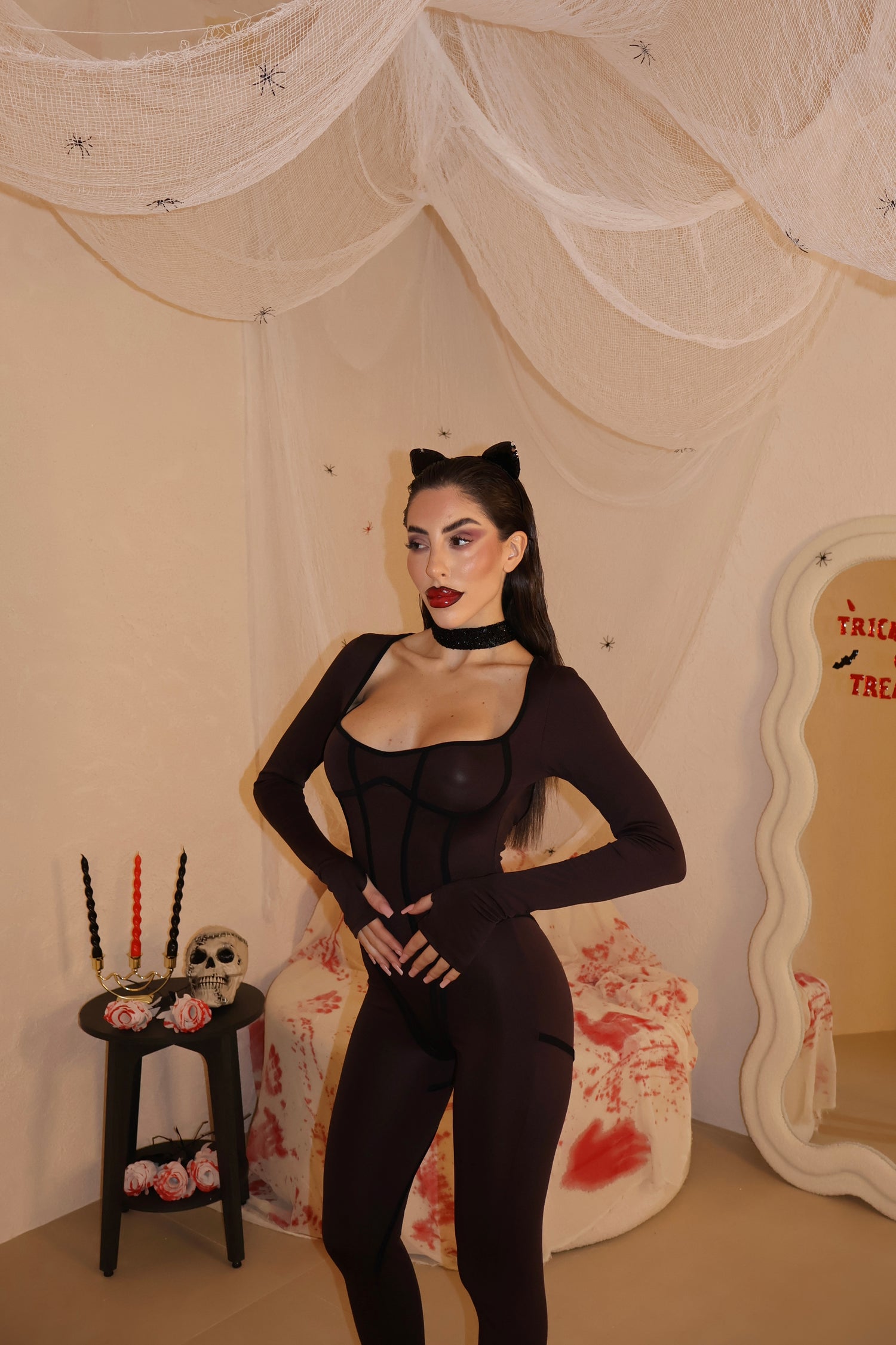 Jumpsuit Cat Woman choco