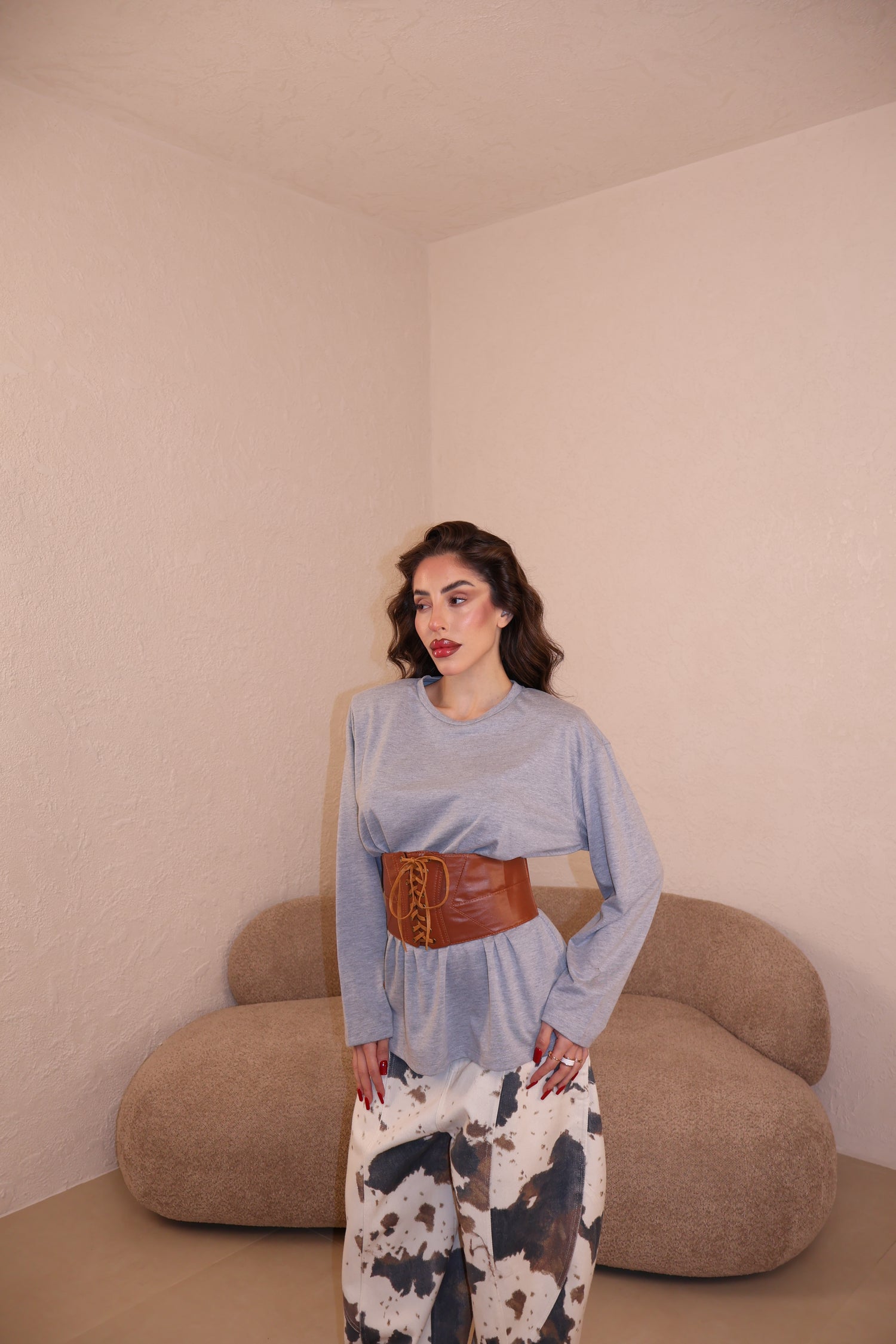 Cintura Corset Ecopelle