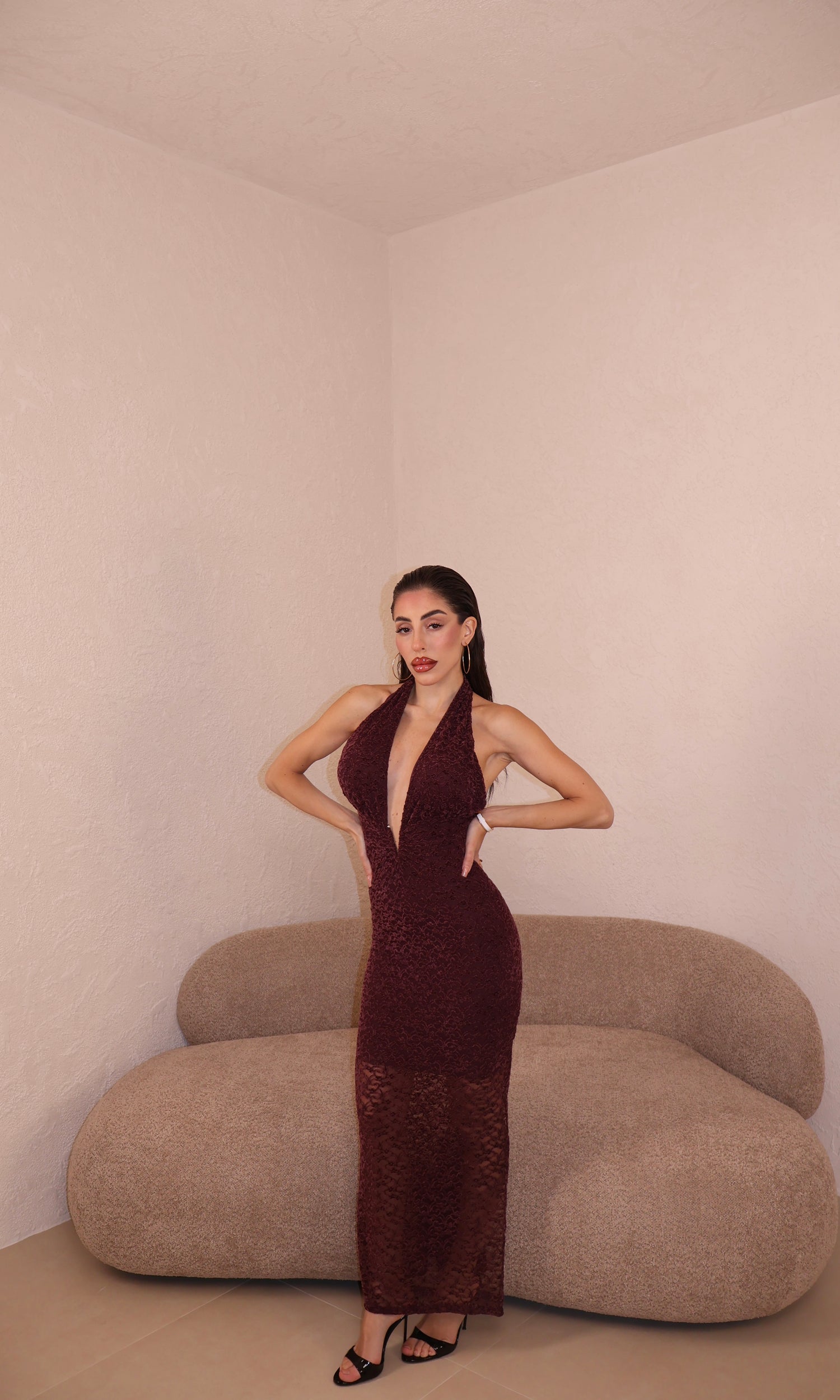 Abito Margot bordeaux