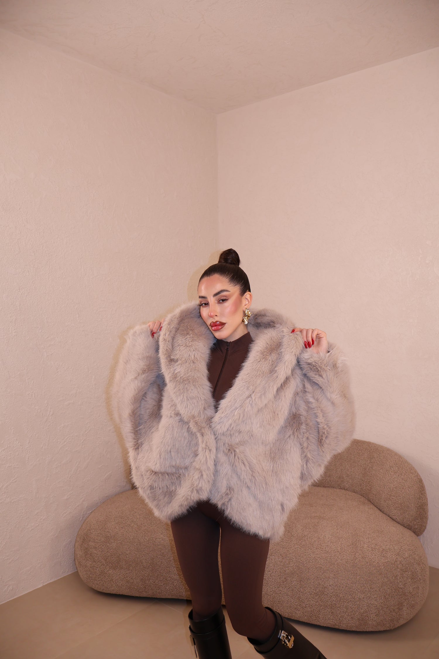 Pelliccia Roma beige