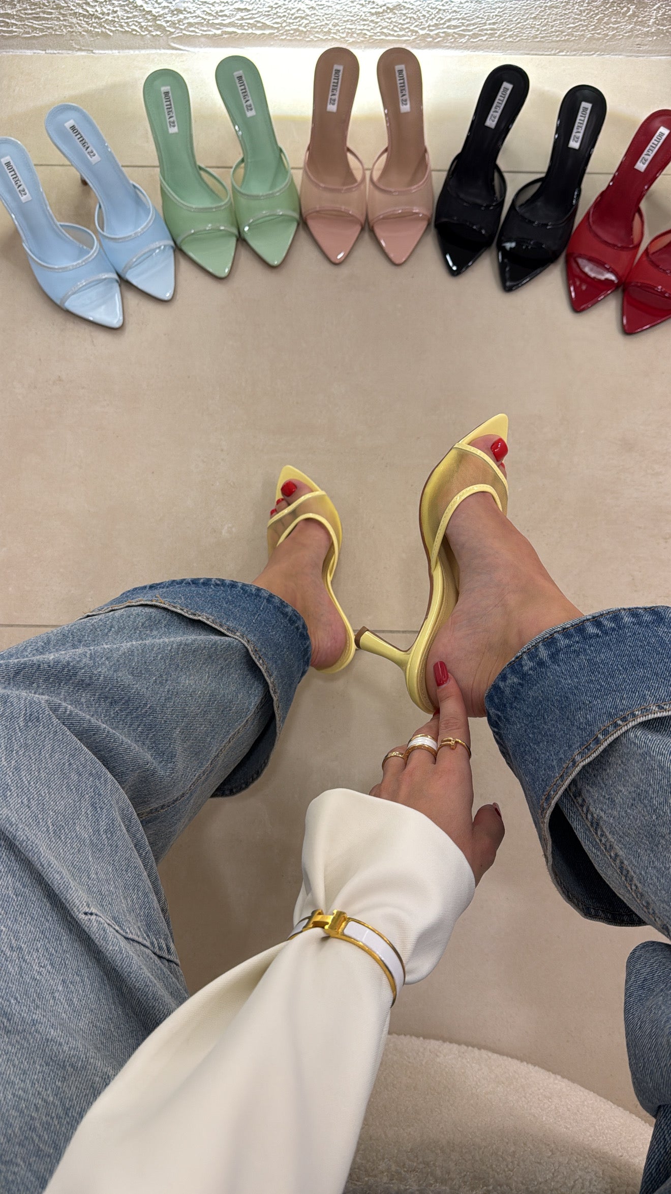Mules Rete jaune