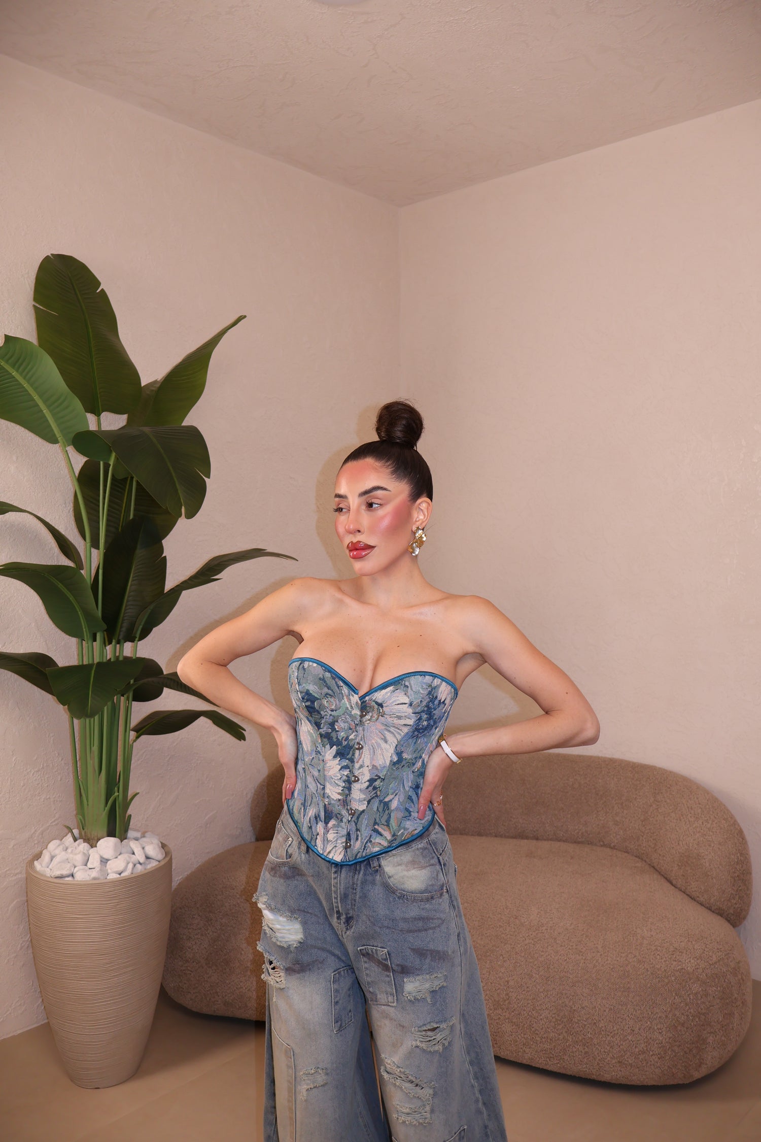 Bustino Flower celeste