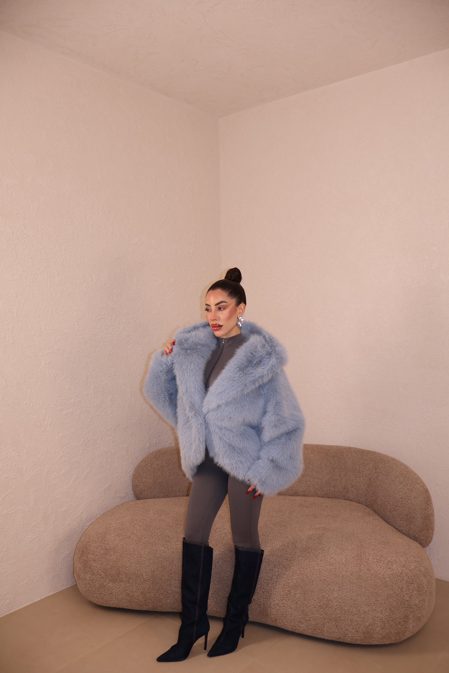 Pelliccia Roma polvere