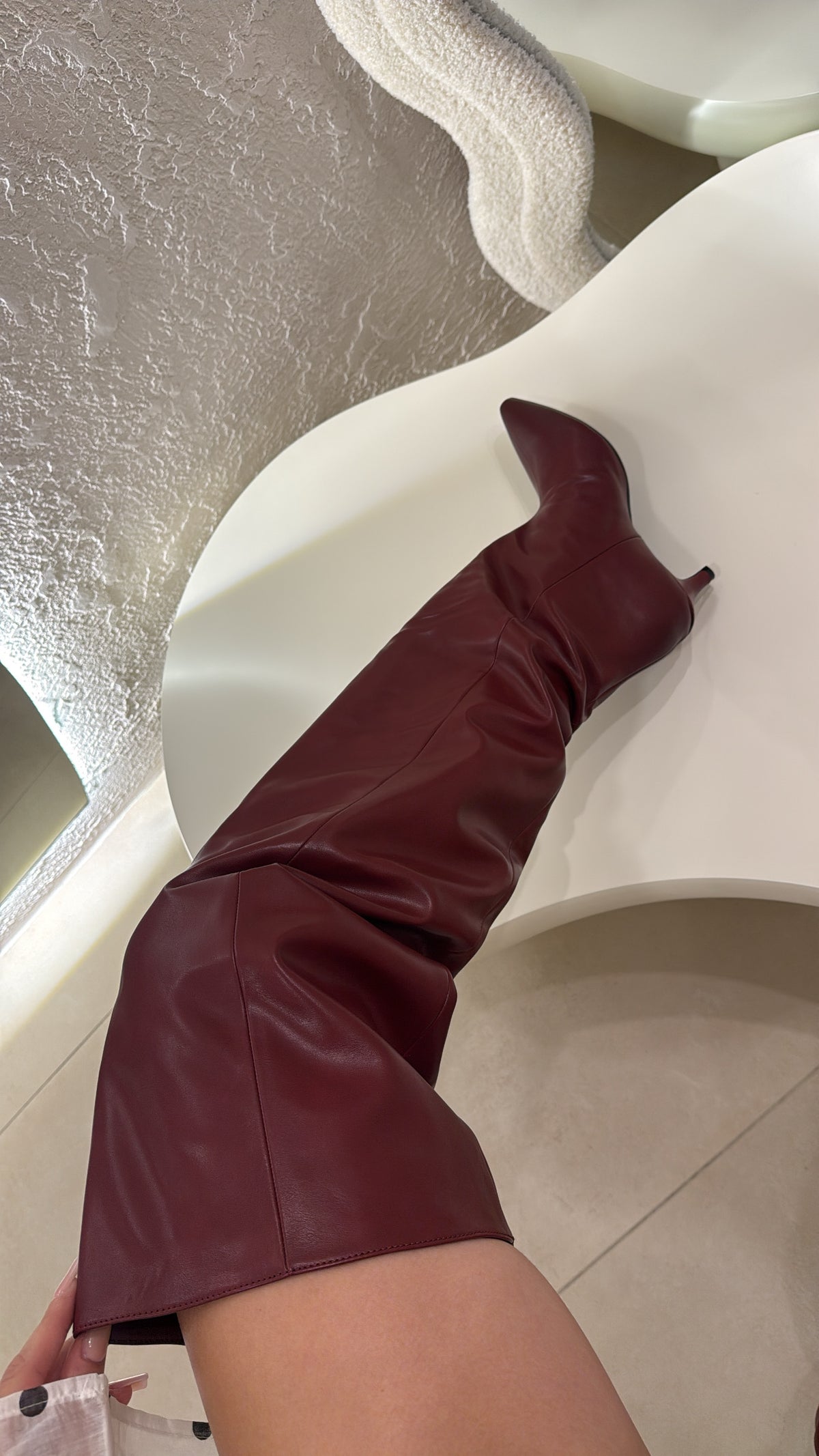 Stivali Zaira Ecopelle bordeaux