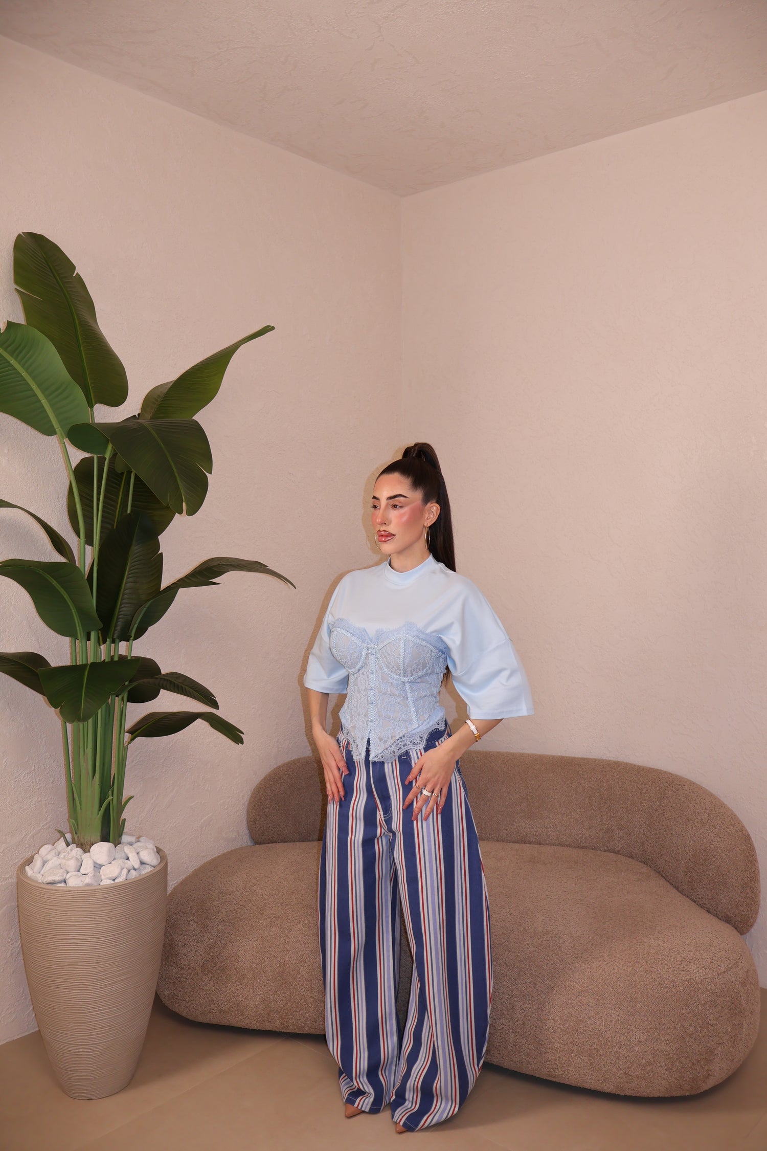 Jeans Righe blue