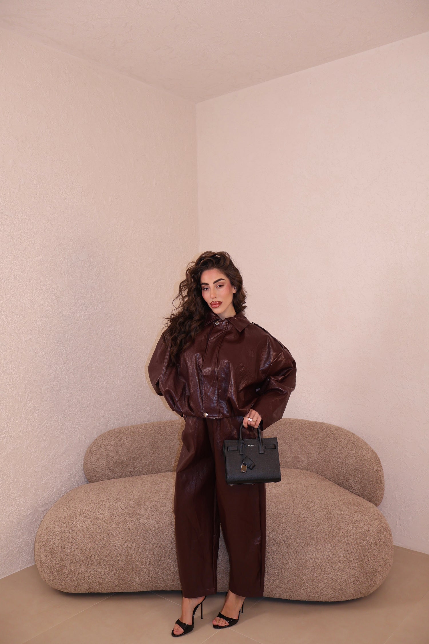 Pantaloni Oksana bordeaux